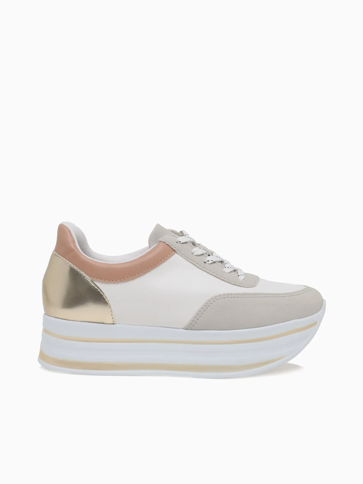 Steff 5254211491 Ltgold White Casual Summer Shoes