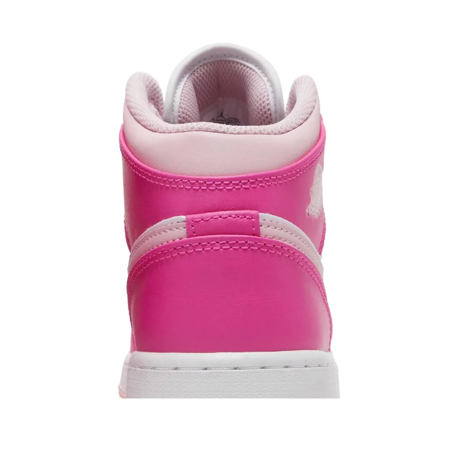 Coronado Crazy Horse Leather Casual Shoes Air Jordan 1 Mid (GS), Fierce Pink
