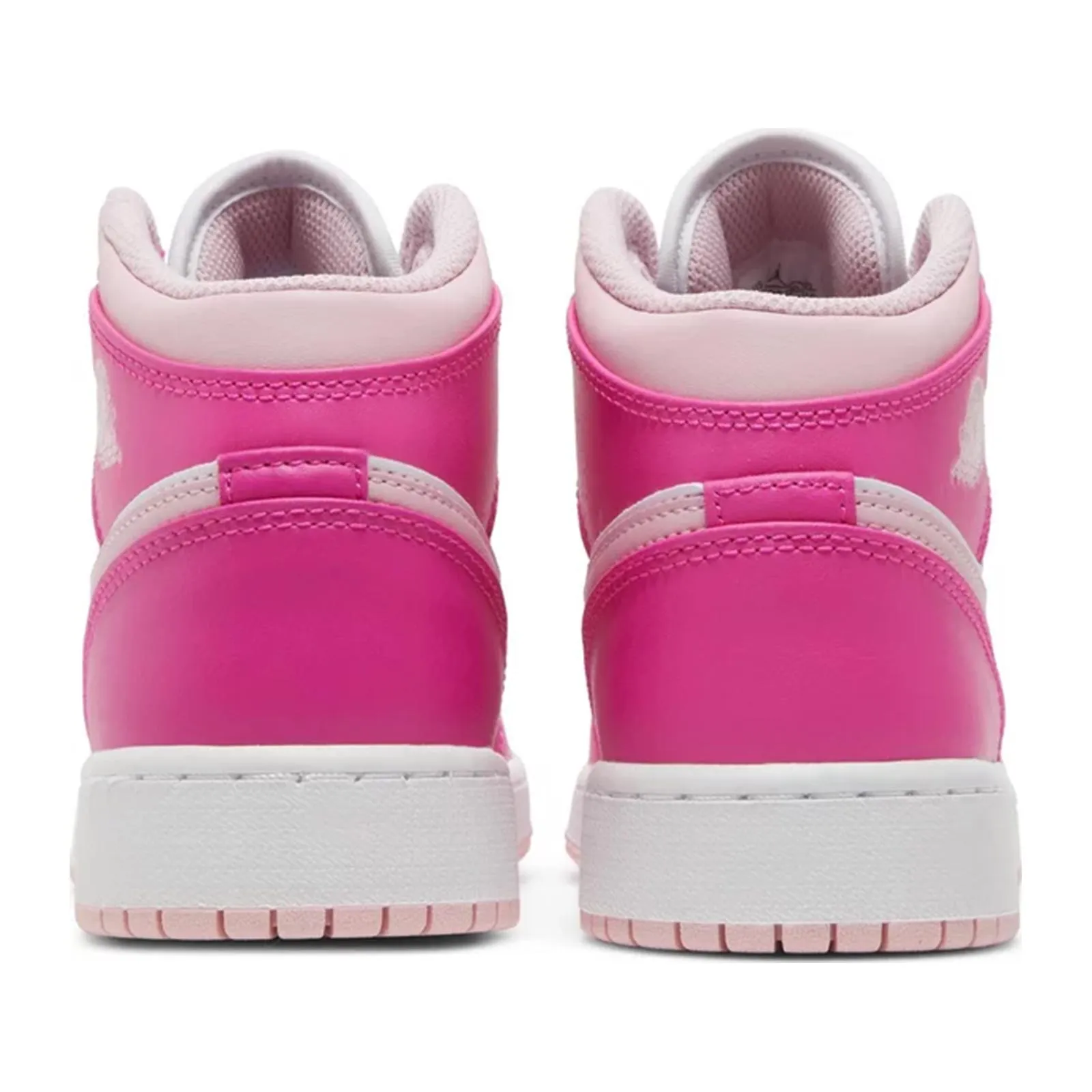 Basketball Shoes For Casual Wear Air Jordan 1 Mid (GS), Fierce Pink