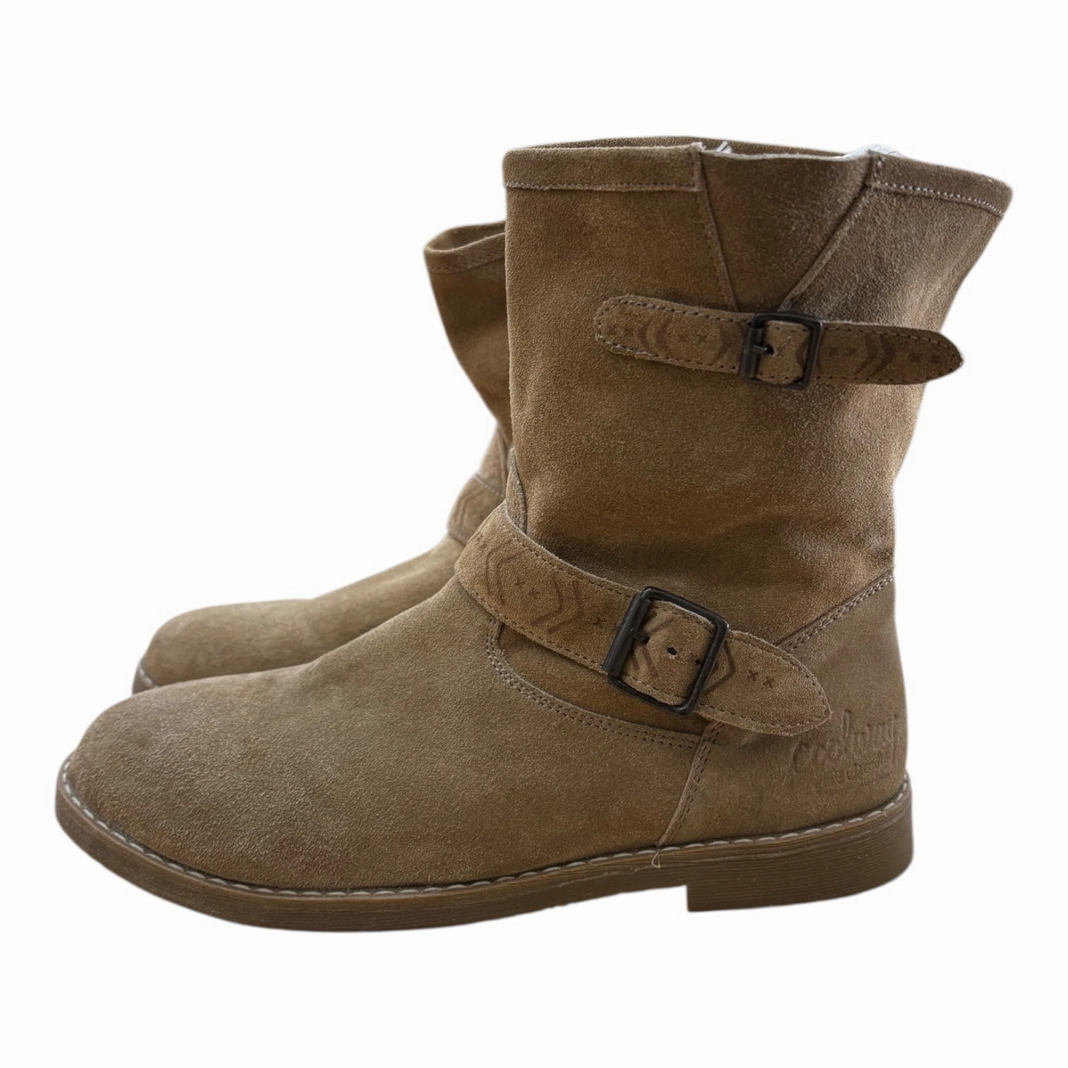 All Weather Boots Boots Ankle Flats By Clothes Mentor In Tan, Size:9