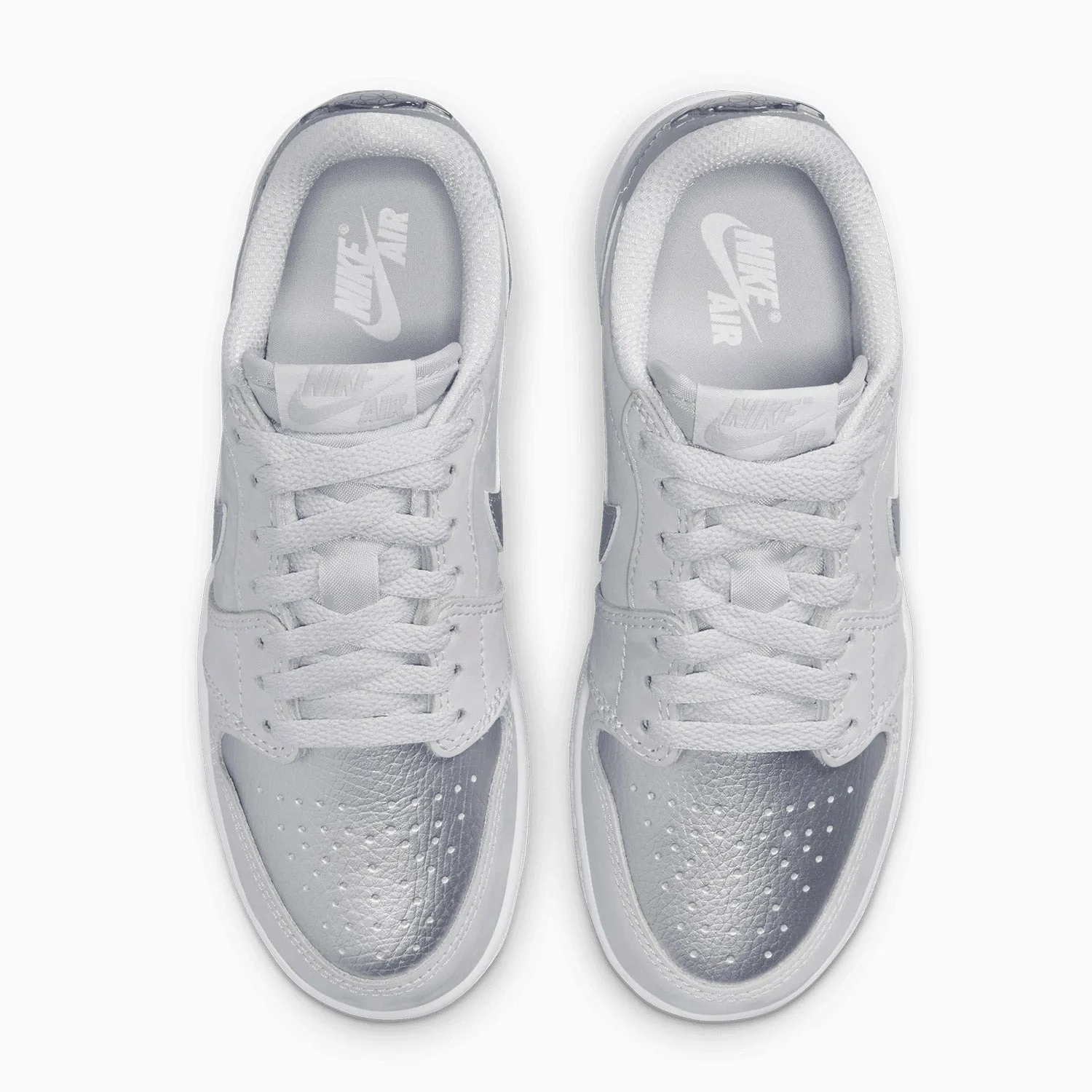 Kid's Air Jordan 1 OG "Metallic Silver" Grade School Loewe Sneakers