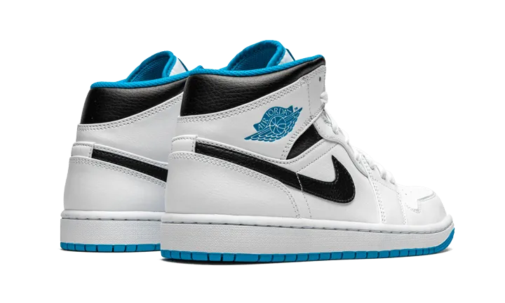 Air Jordan 1 Mid Laser Blue Step Sneakers