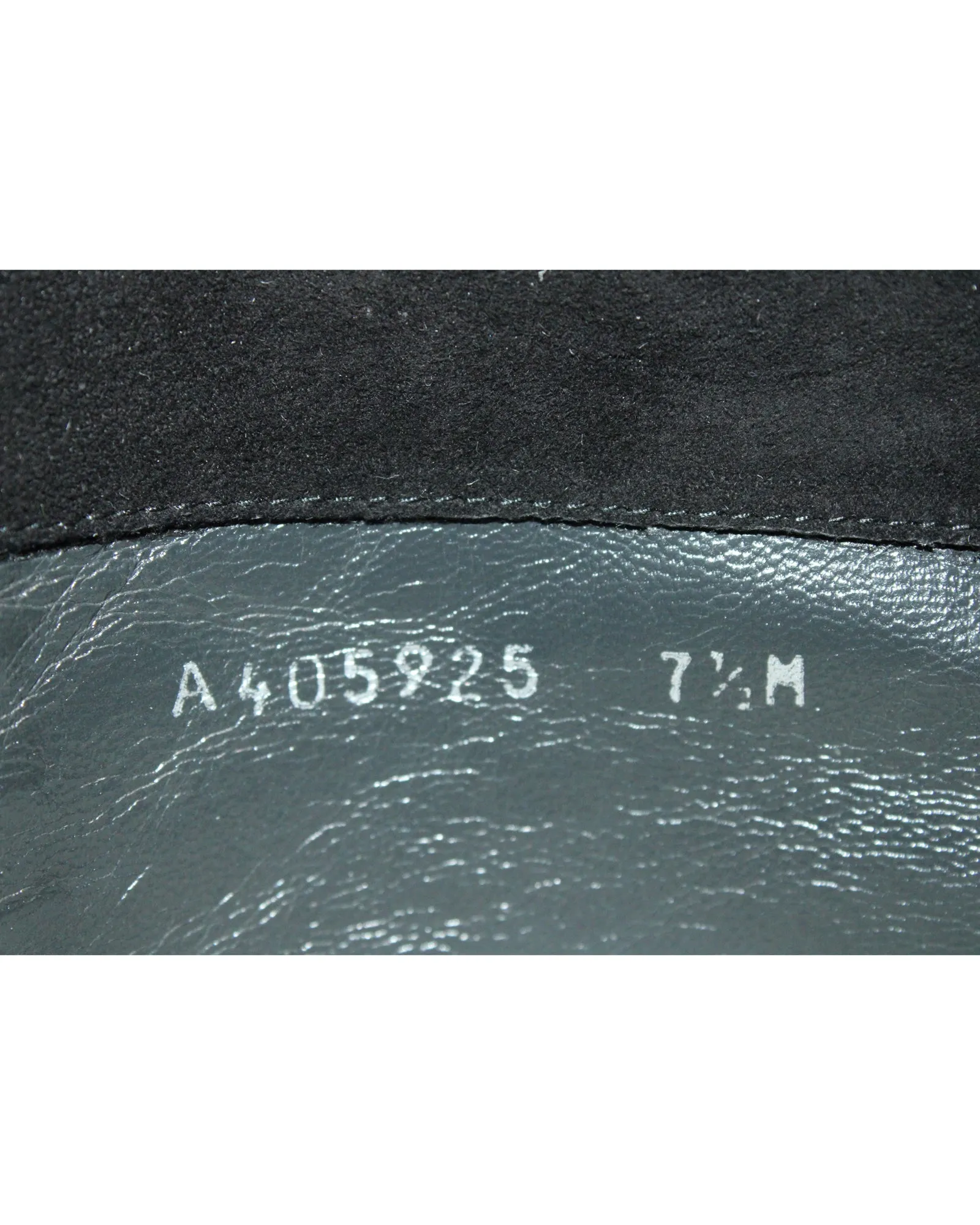 Stuart Weitzman 5050 Over-the-Knee Boots in Black Suede Alligator Belly Boots