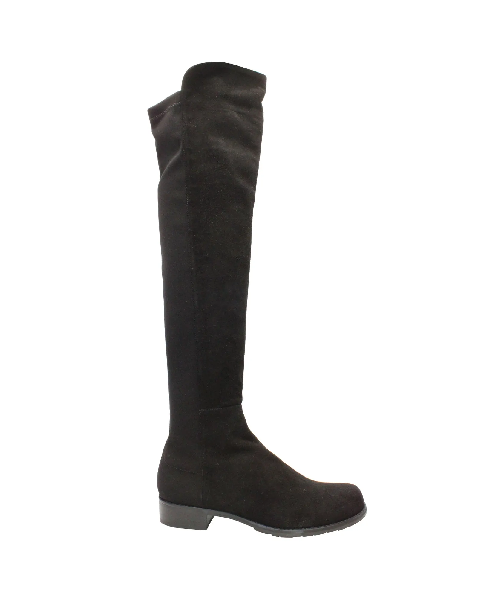 Dirtbike Riding Boots Stuart Weitzman 5050 Over-the-Knee Boots in Black Suede