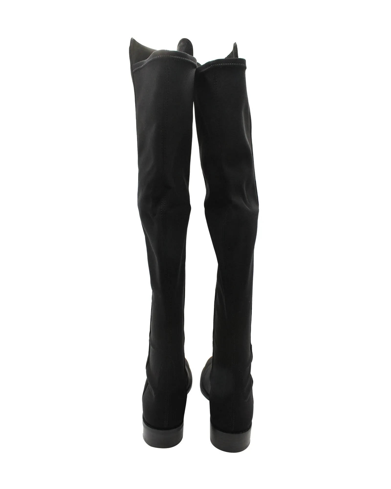 Stuart Weitzman 5050 Stretch Knee Boots in Black Suede Shopping For Cowboy Boots
