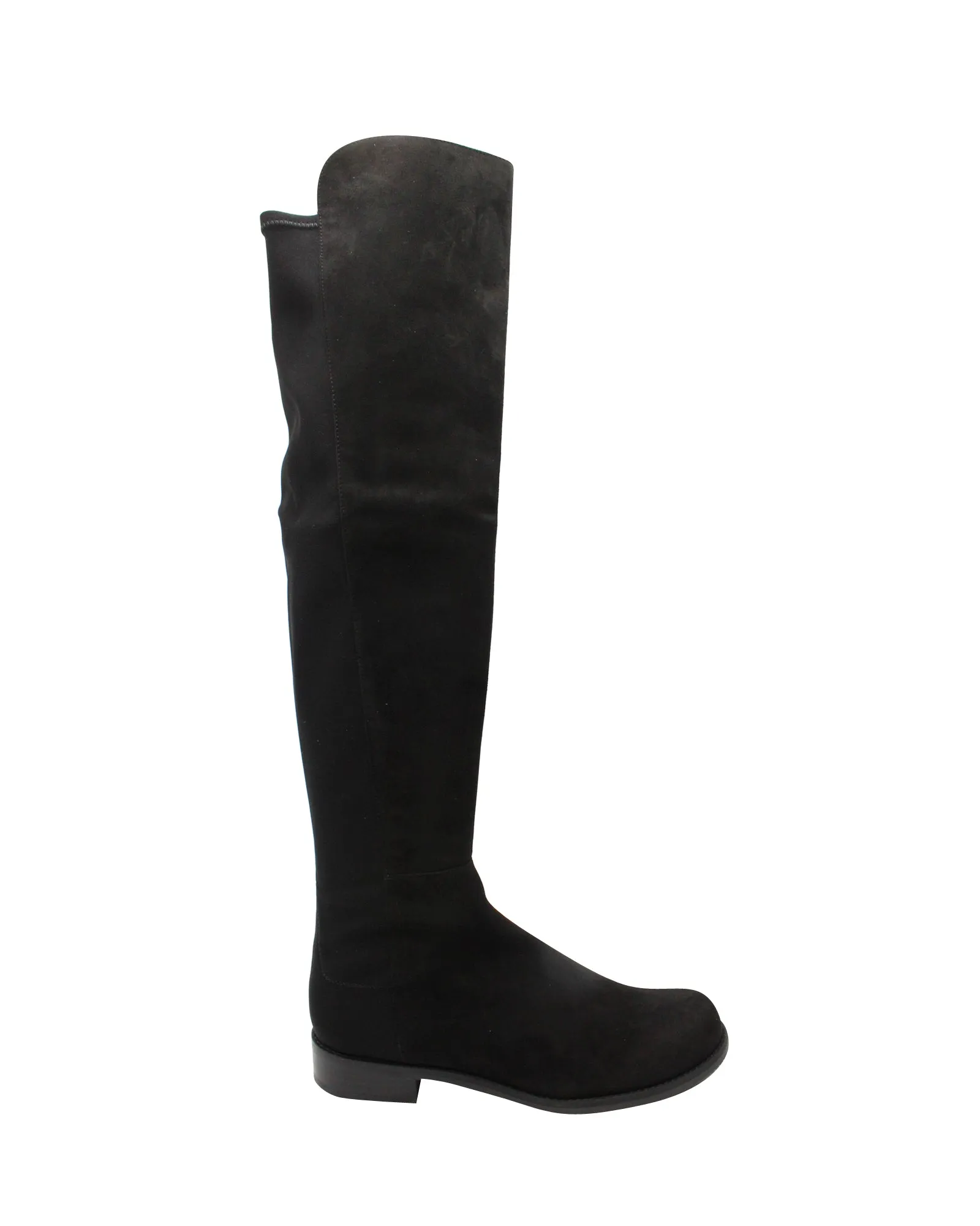 Stuart Weitzman 5050 Stretch Knee Boots in Black Suede Orthopedic Boots