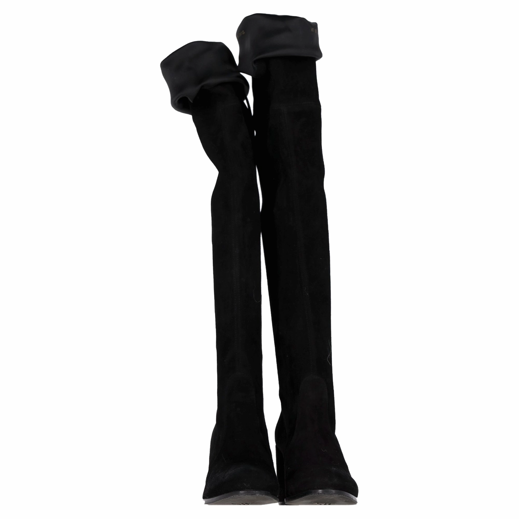 Boots Boxer Stuart Weitzman Knee High Boots in Black Suede