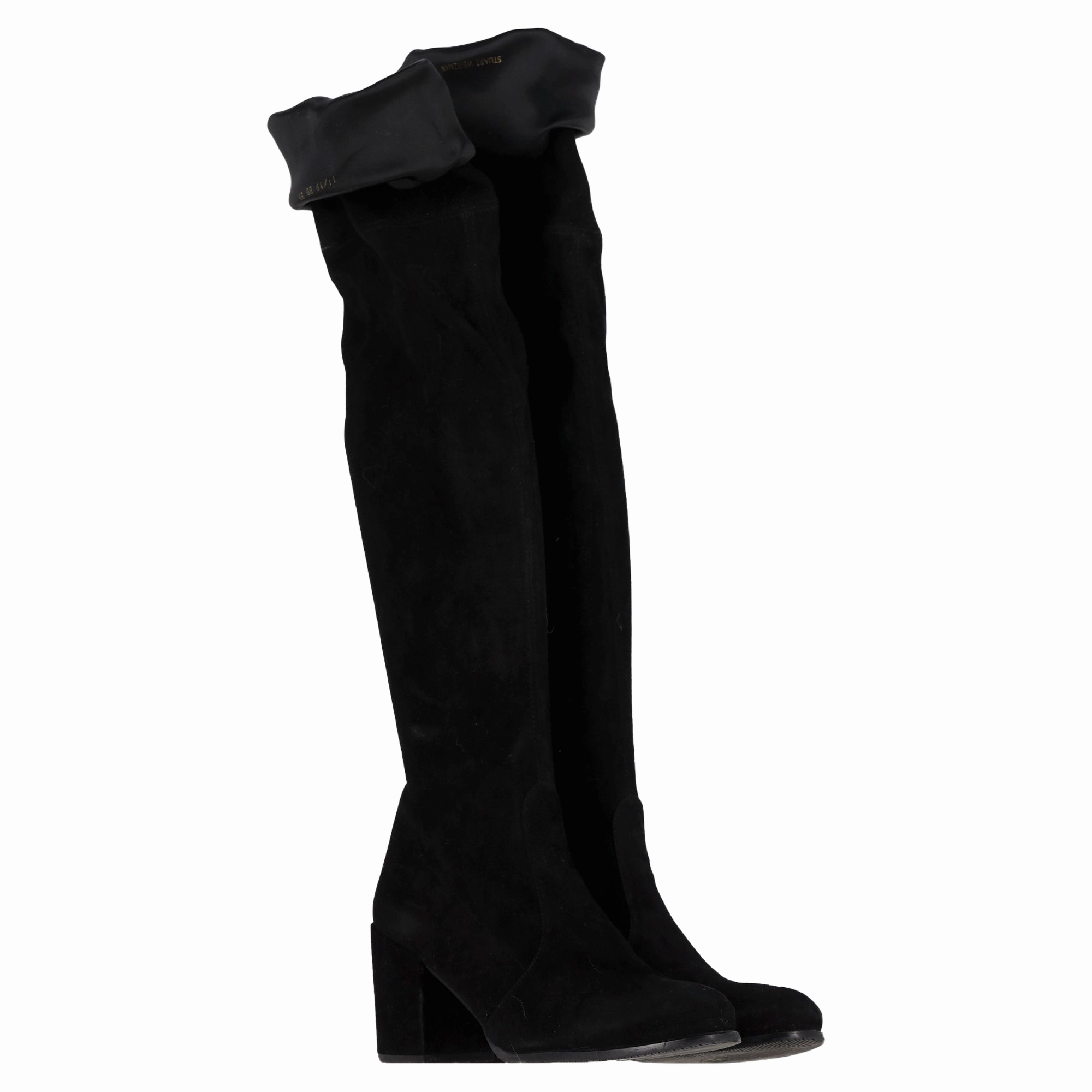Georgia Boots Sale Stuart Weitzman Knee High Boots in Black Suede
