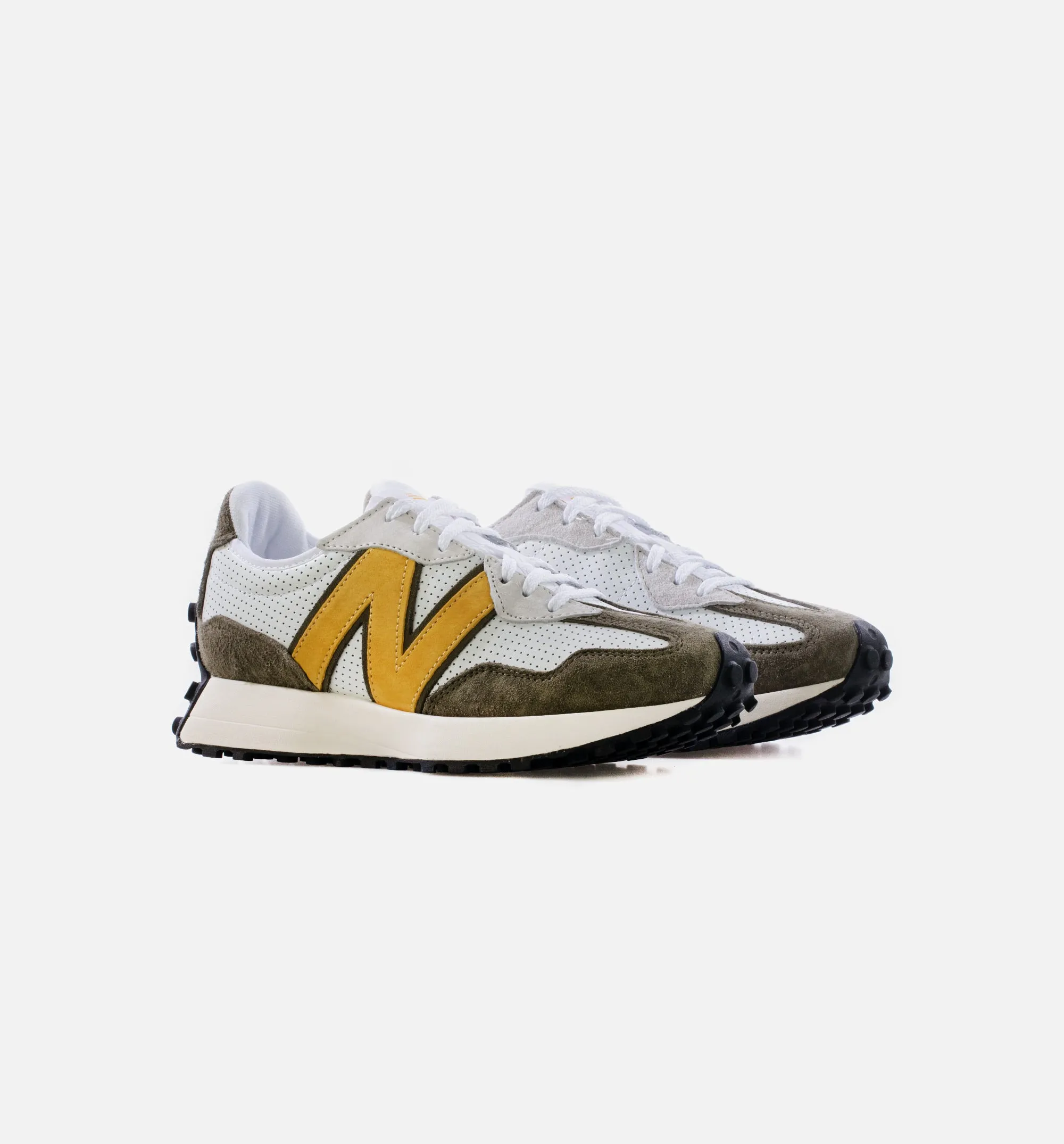 327 Mens Lifestyle Shoe - White/Gold New Balance 574 White Grey