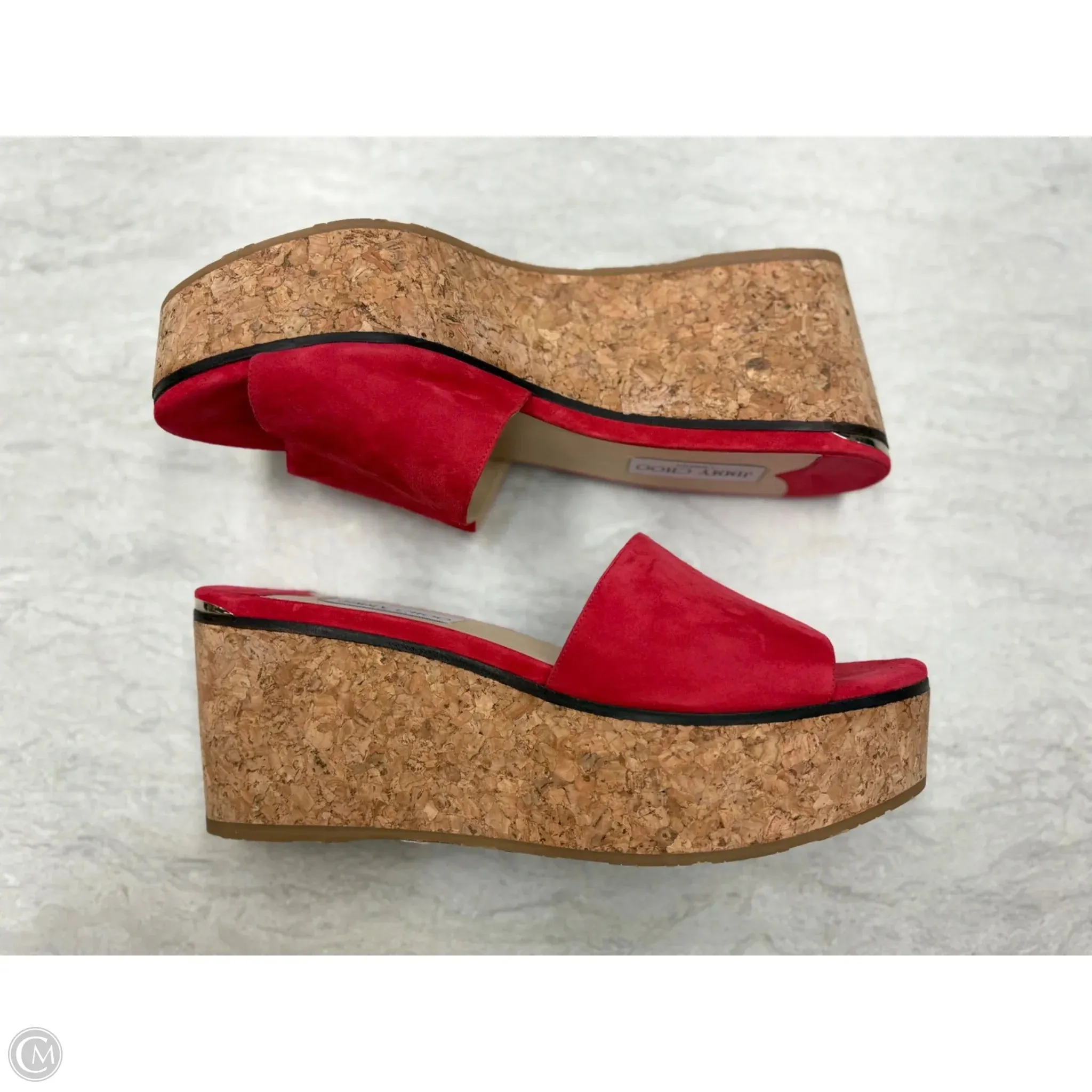 Casual Converse Shoes Shoes Luxury Designer By Jimmy Choo In Red, Size: 12