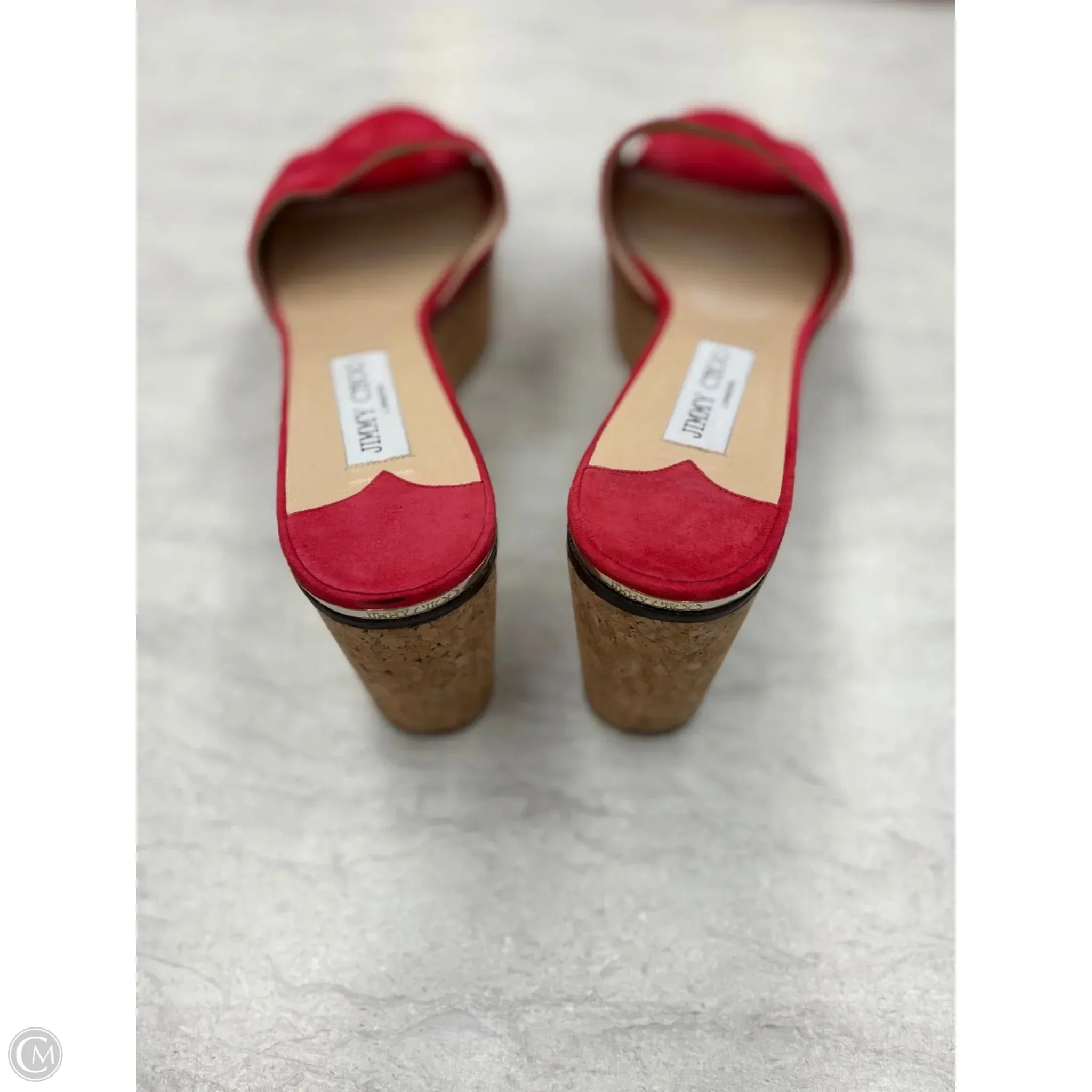 Sports Shoes Vs Casual Shoes Shoes Luxury Designer By Jimmy Choo In Red, Size: 12