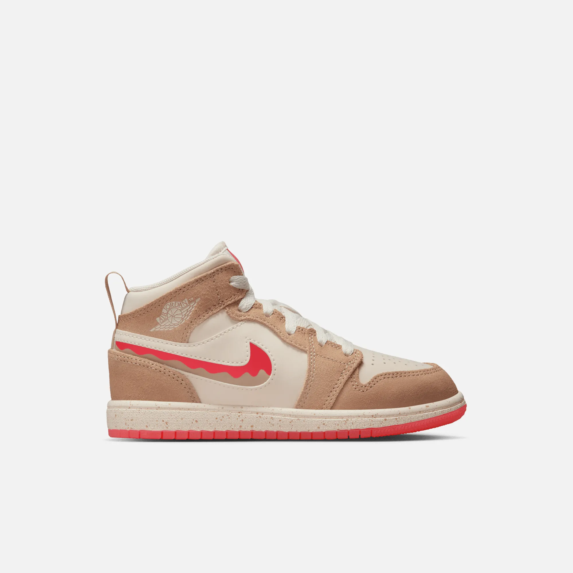 Different Types Of Casual Shoes Air Jordan Kids' 1 Mid SE Peanut Butter & Jelly (PS)