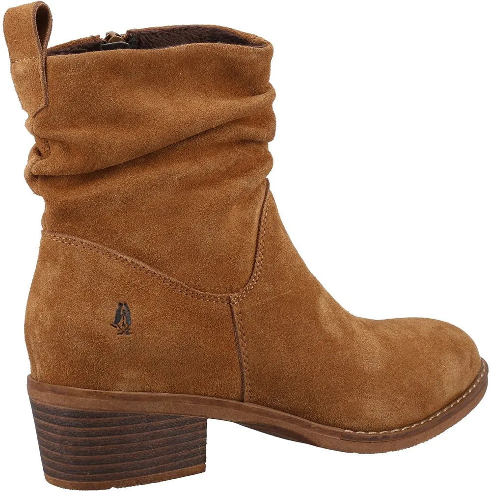 Brown Furry Boots Hush Puppies Iris Boot