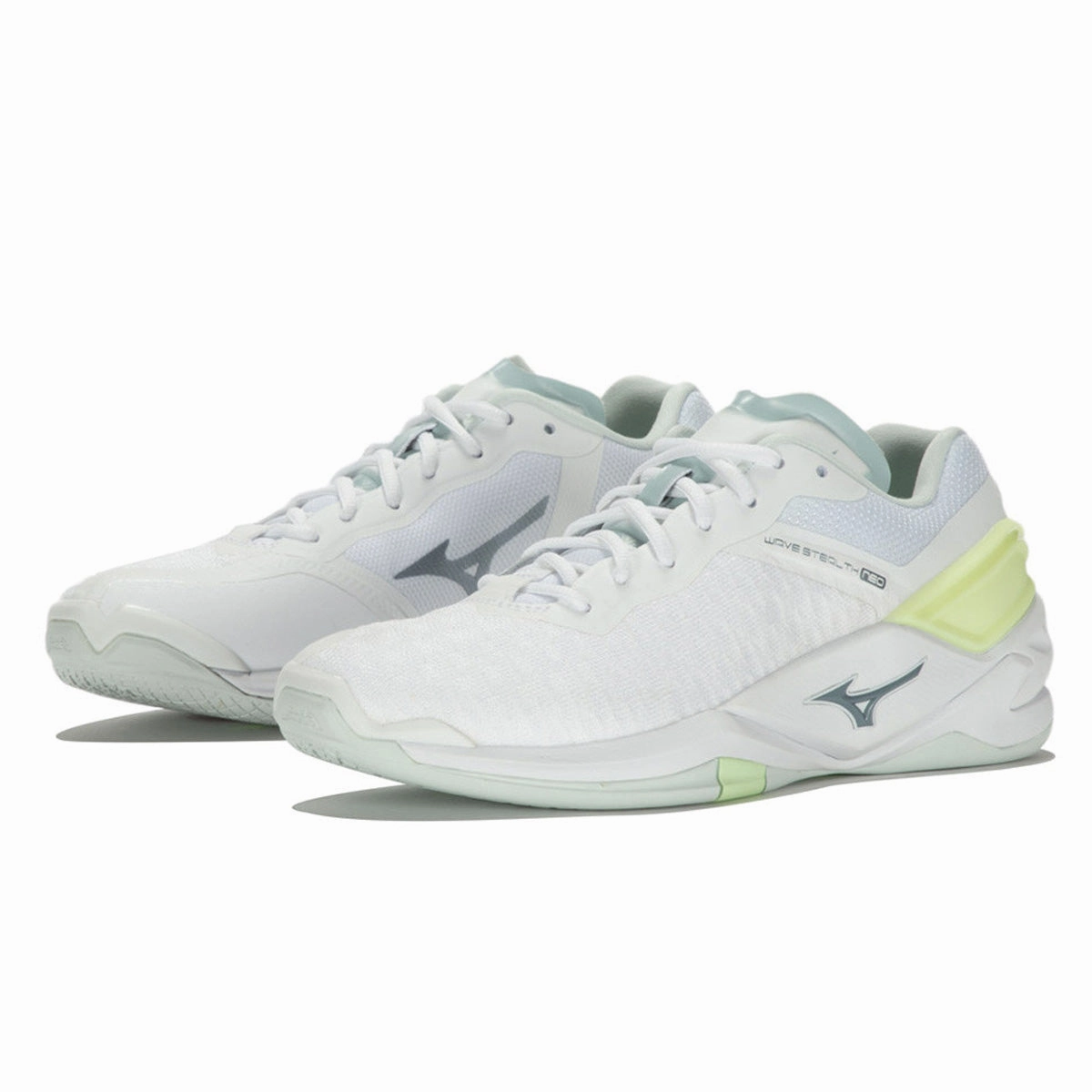 Mizuno Wave Stealth Neo Womens | White/gridge/green Ladies Casual Golf Shoes