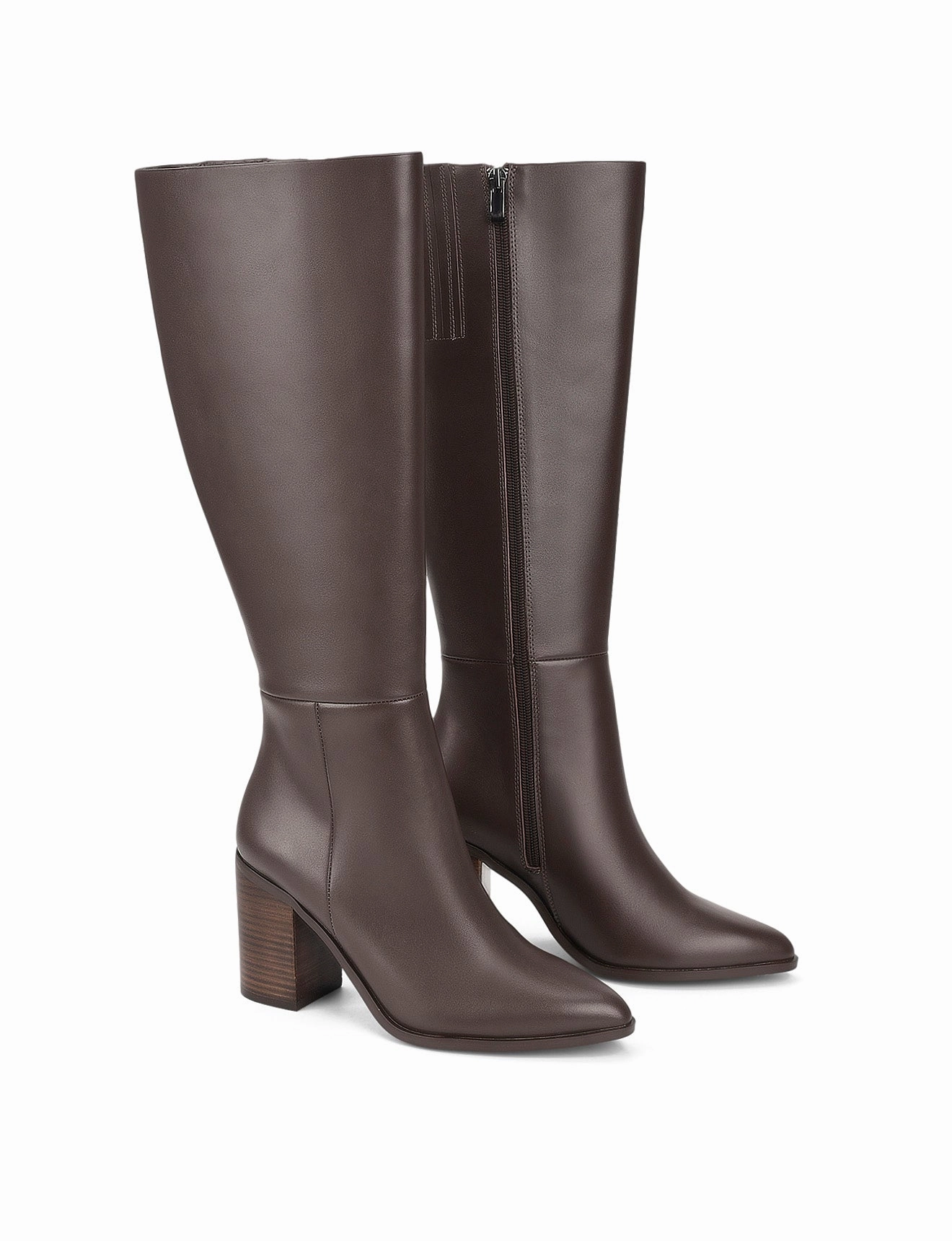Red Hunter Wellington Boots Ridley Long Boots - Chocolate Brown Leather