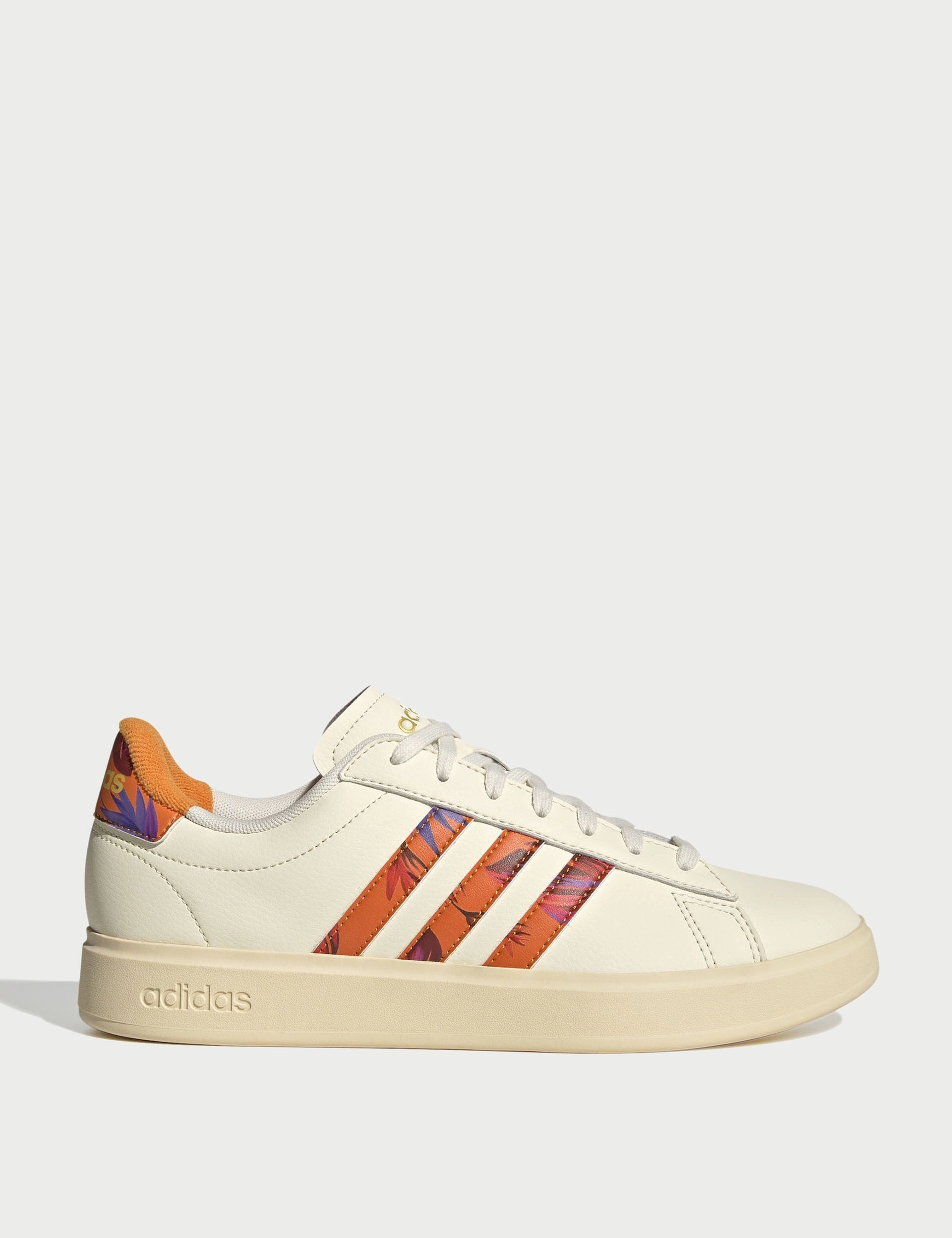 Grand Court 2.0 Shoes - Cream White/Warm Vanilla/Gold Metallic Sneakers Casual Shoes