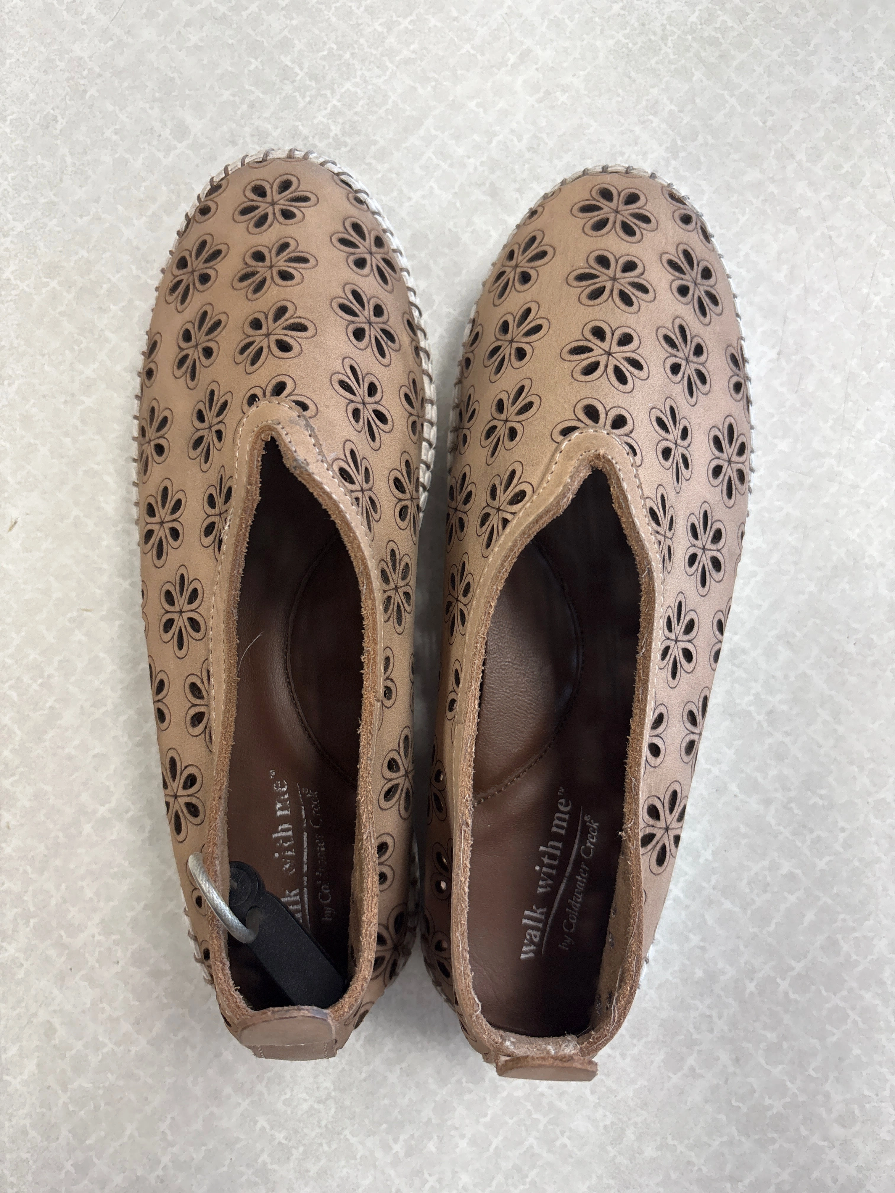 SHOES FLATS by COLDWATER CREEK In BROWN, Size: 6 Flat Shoes For Mtb