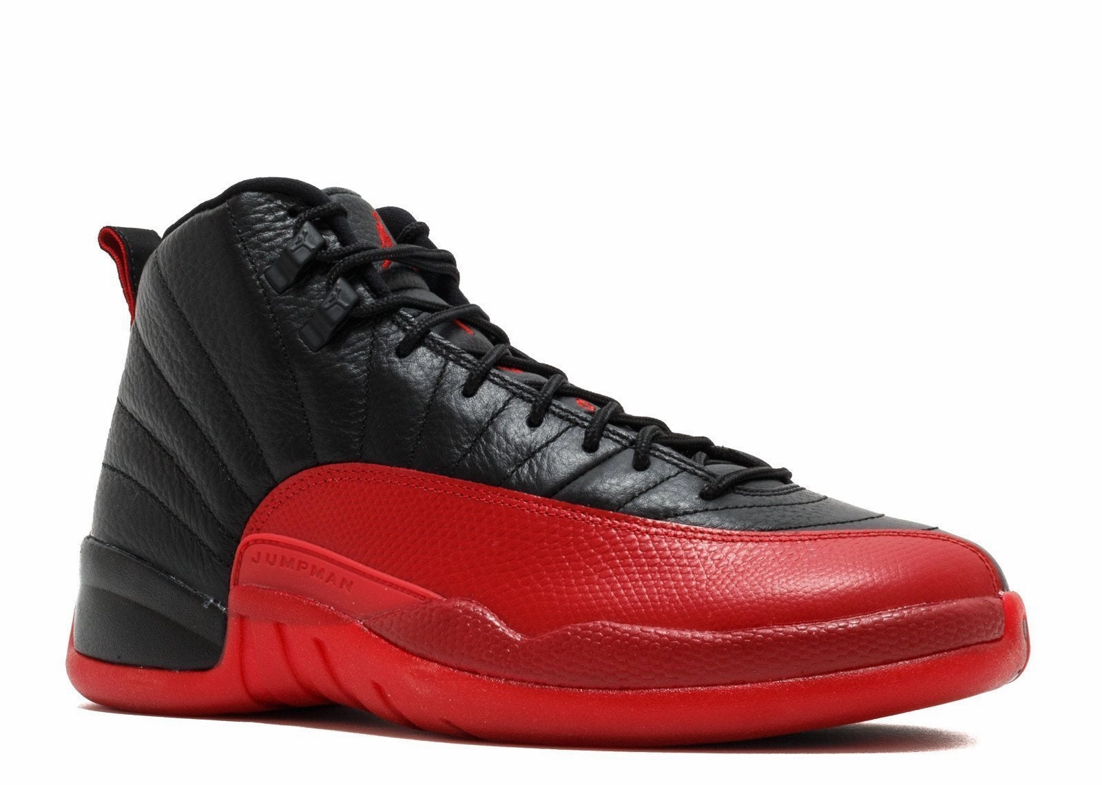 Men Air Jordan 12 Xii Retro Black Varsity Red Flu Game Vicky Vuong Sneakers