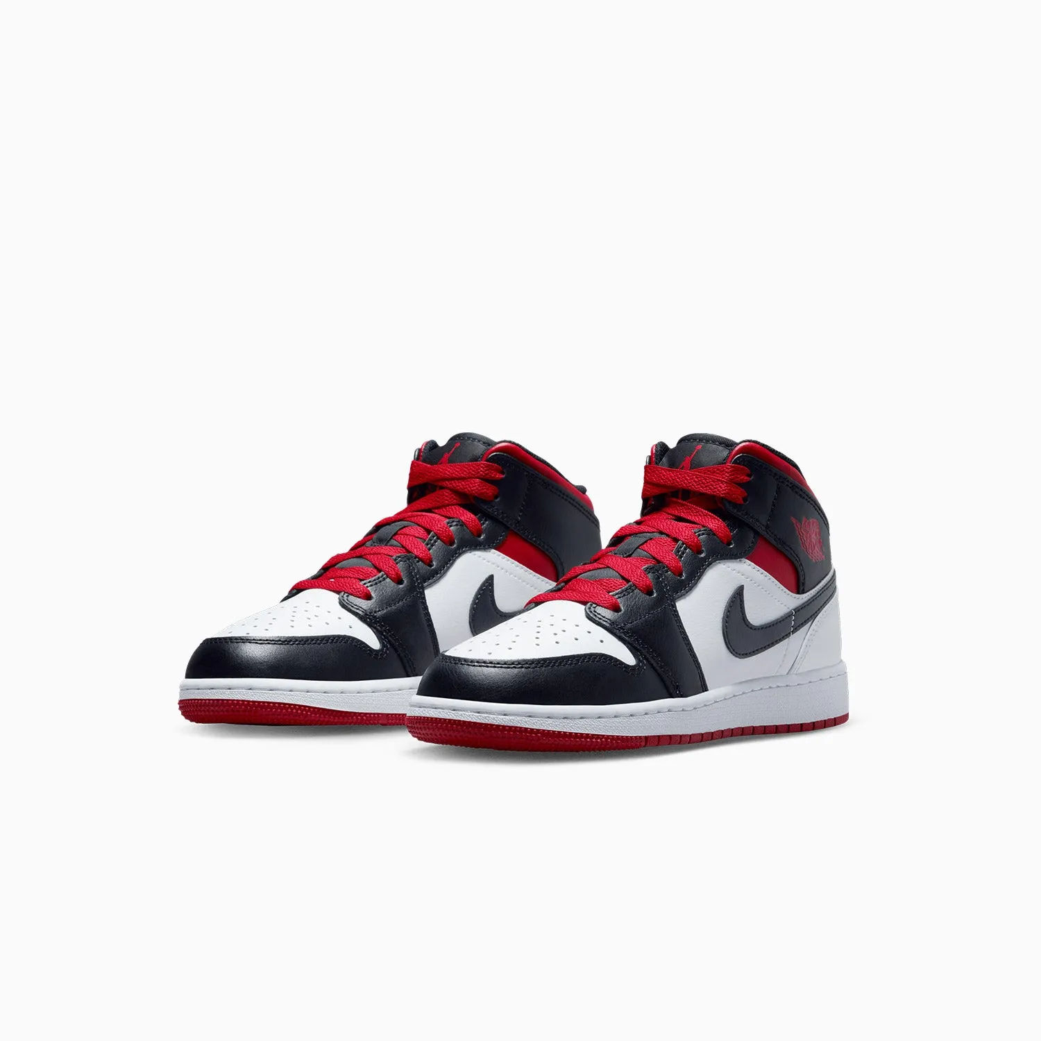 Campus Sneakers Kid's Air Jordan 1 Mid "Gym Red Black Toe" Grade School
