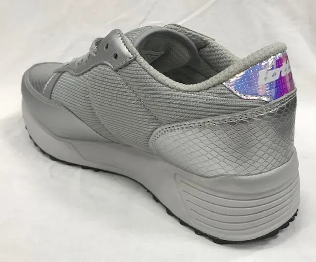 Lotto scarpa sneakers da donna Record Edge T0076 argento Flight Sneakers