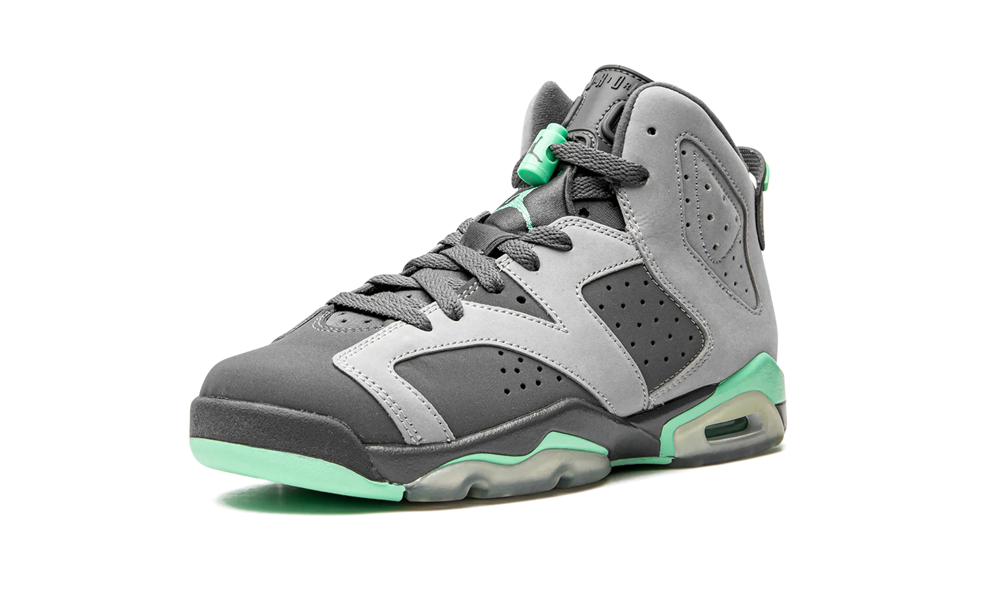 Nike Waffle Debut Sneakers Air Jordan 6 Retro GS "Green Glow"