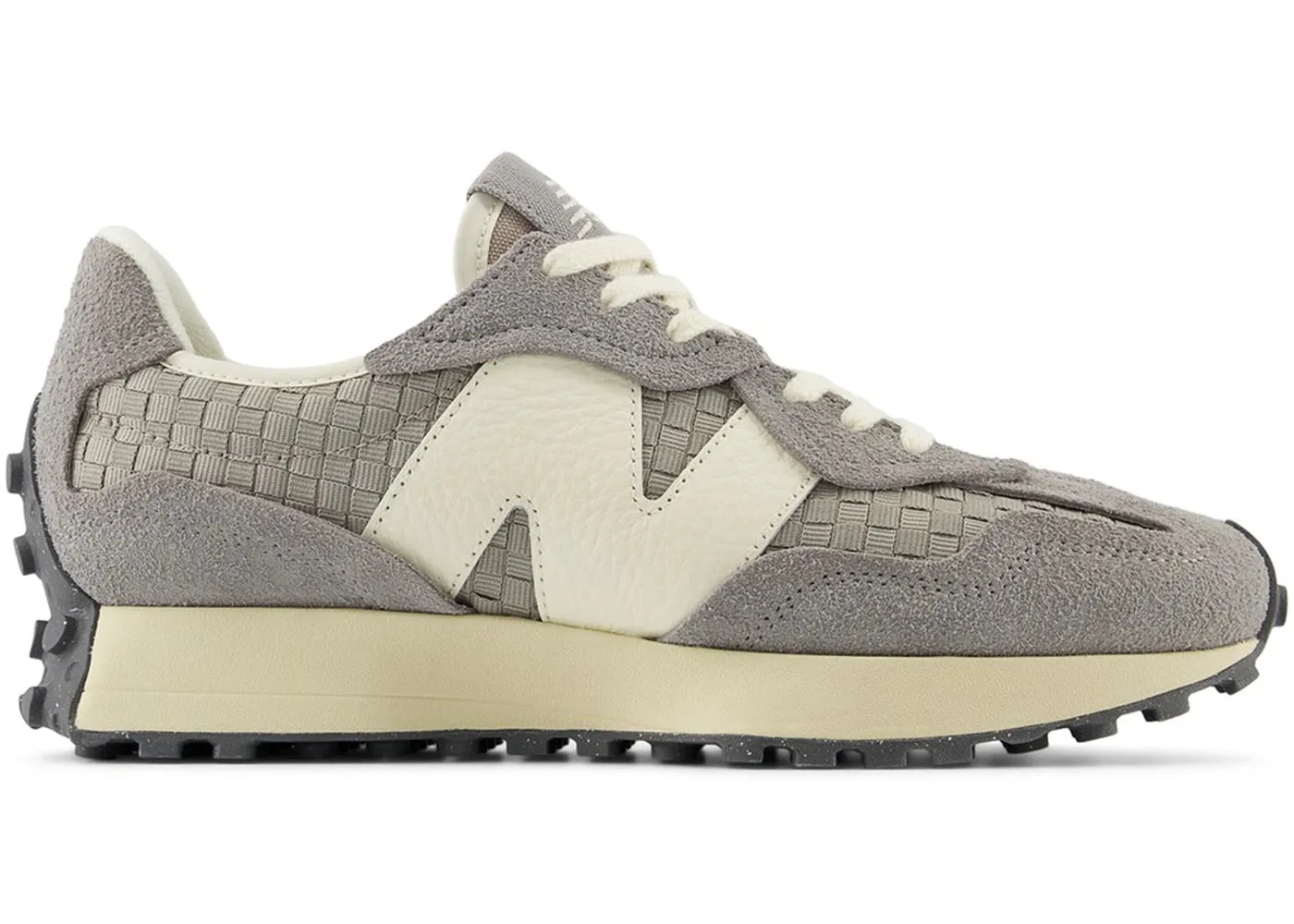 New Balance 327 Woven Cement Grey Light Mushroom New Balance Retro Shoes Mens