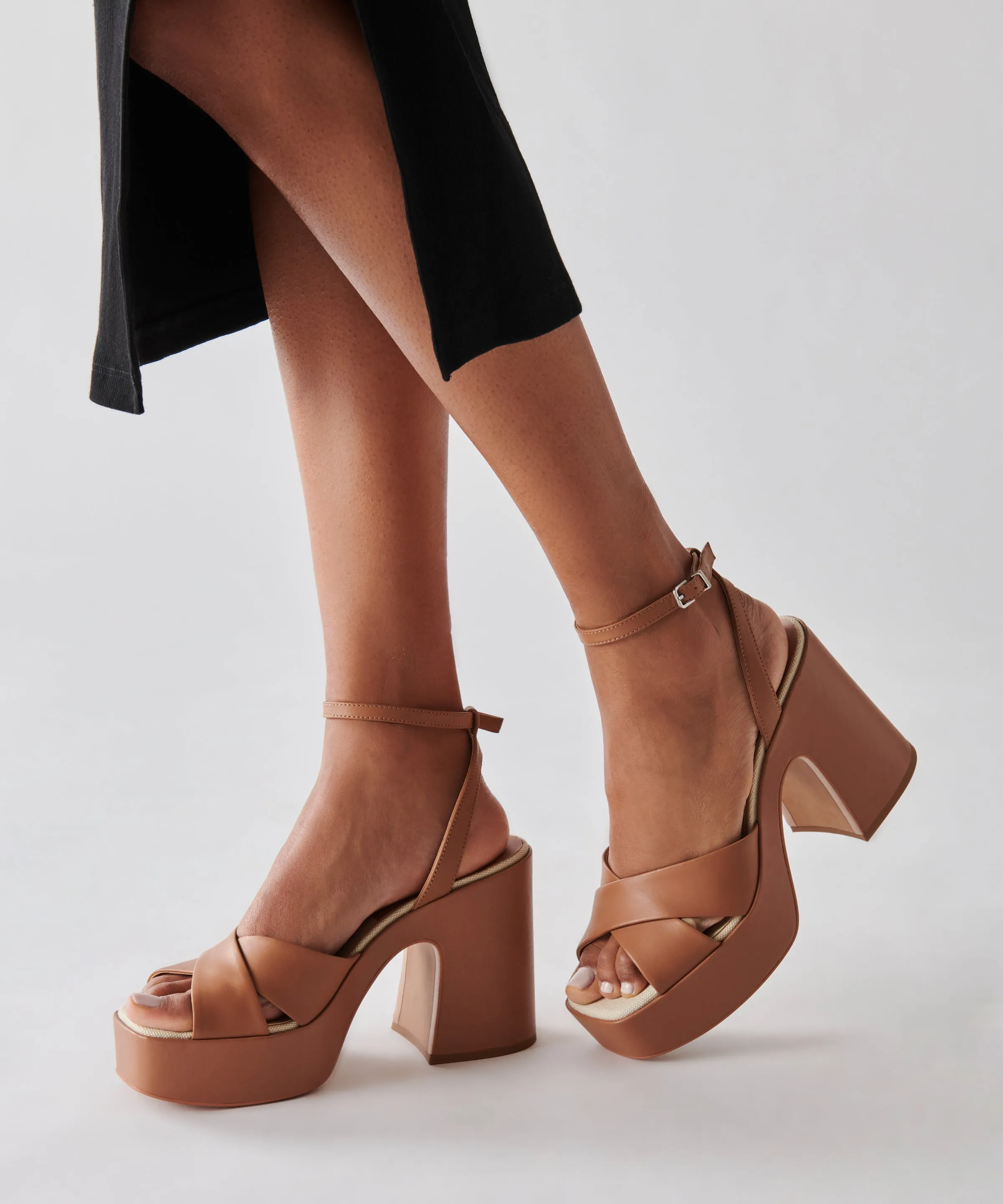 Most Comfortable Heels For Work WESSI HEELS CARAMEL LEATHER - re:vita