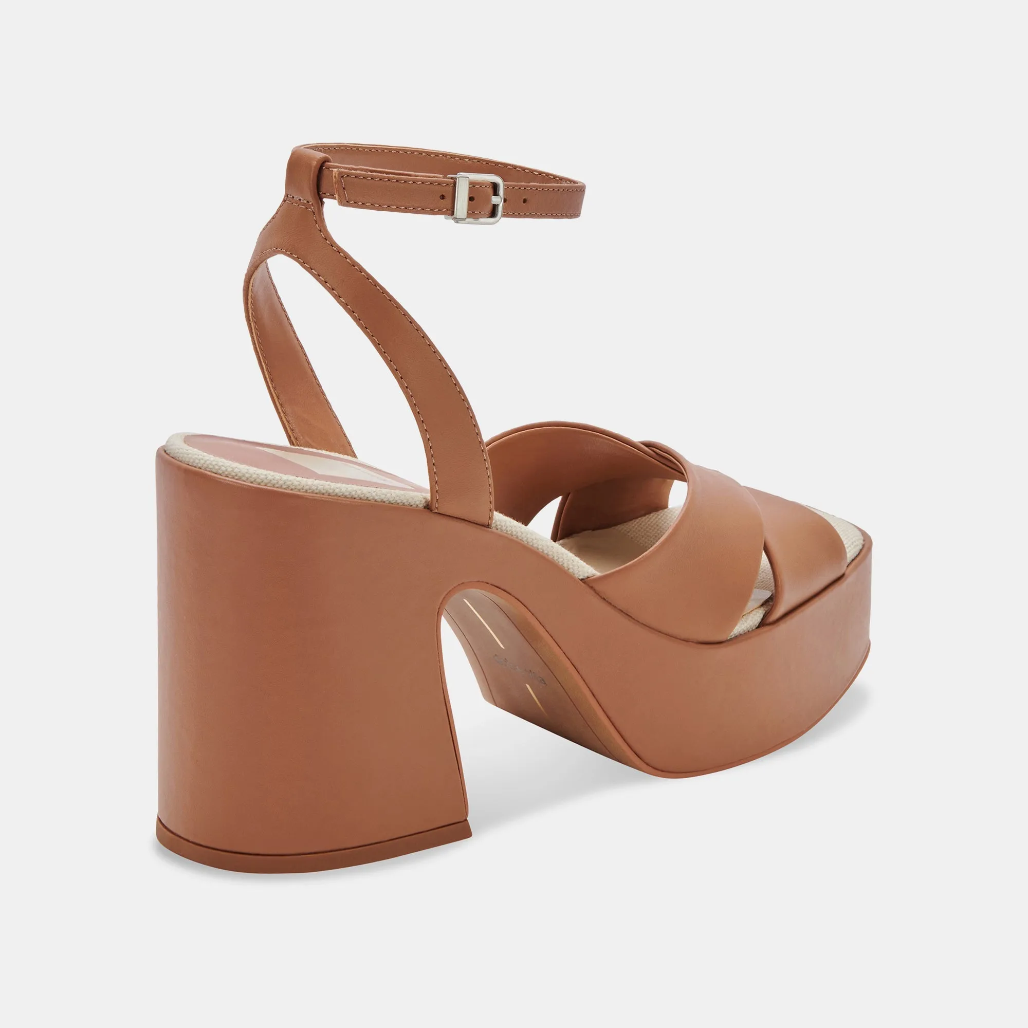 WESSI HEELS CARAMEL LEATHER - re:vita High Heel Guards