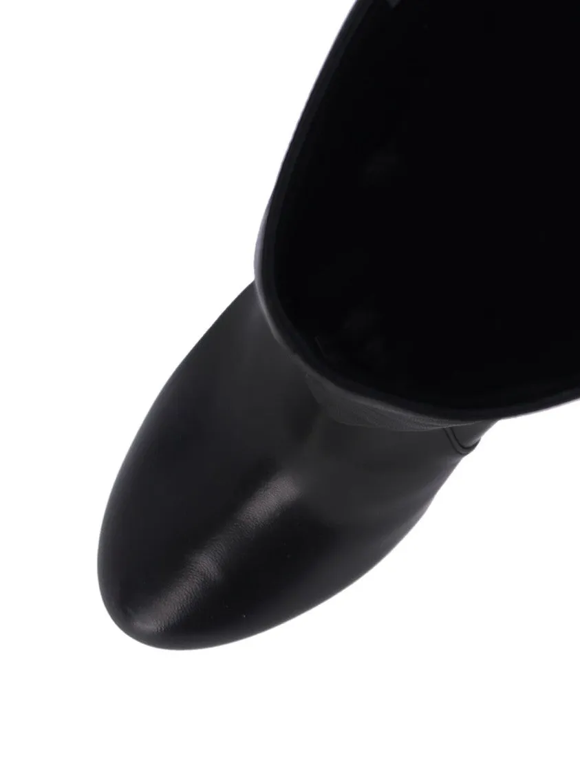 Babette 85 Boots ?C Black Brown Chunky Boots