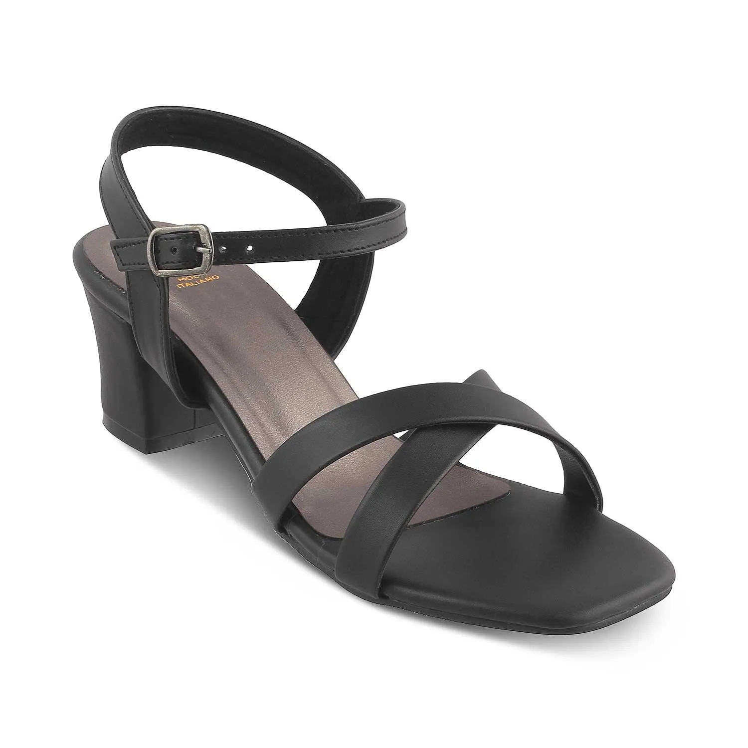 High Heel Sandals Strappy The Roche Black Women's Dress Block Heel Sandals Tresmode