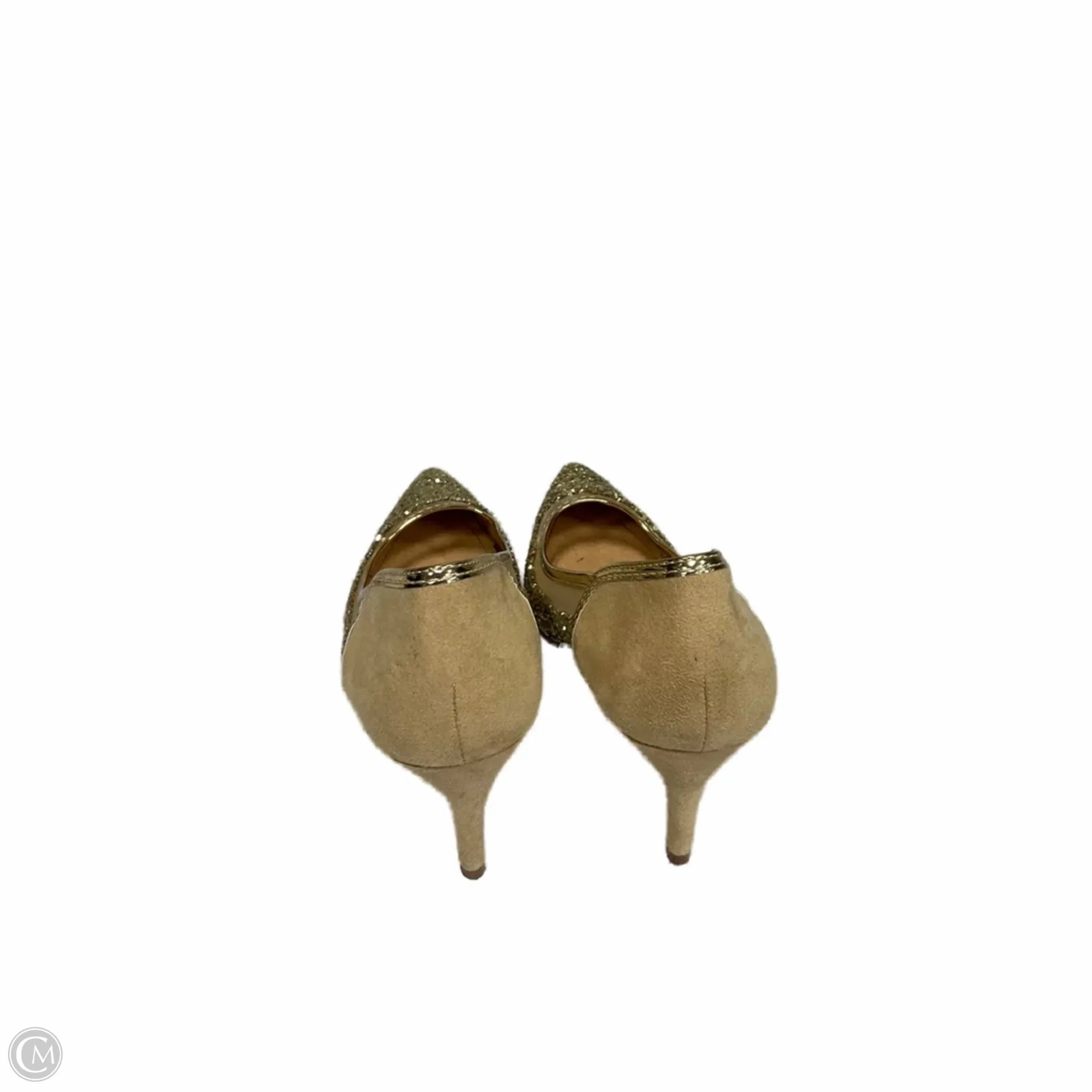 Branded Casual Shoes Shoes Heels Stiletto By Clothes Mentor In Gold, Size: 7