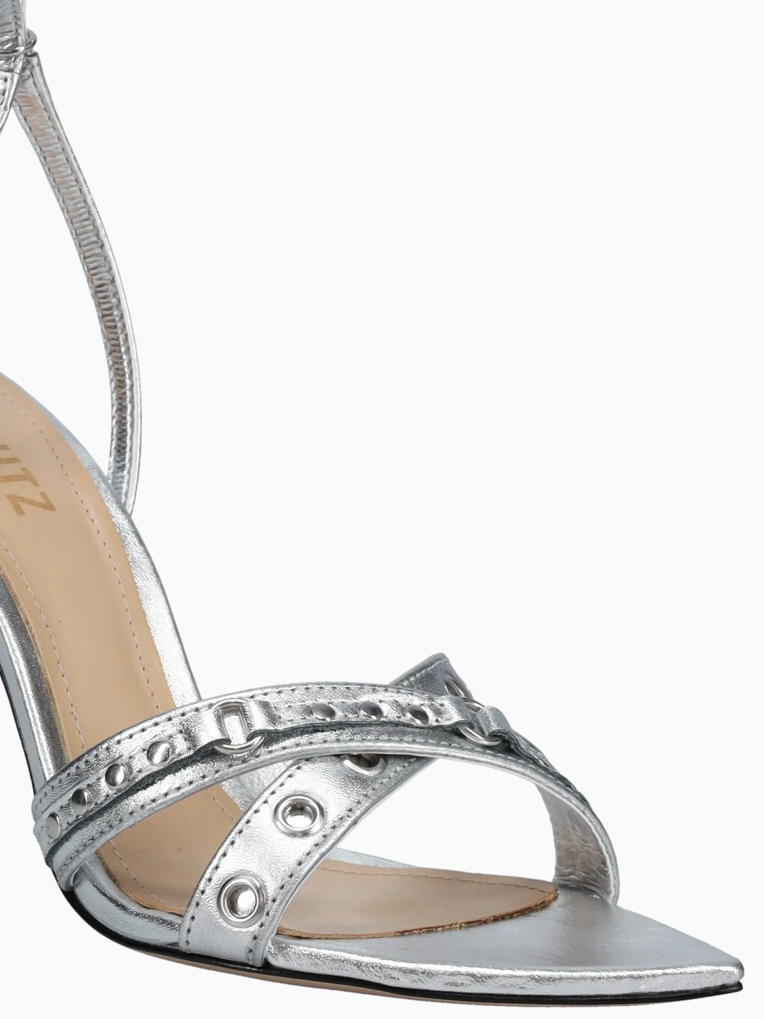 Salma Silver Leather Casual Shoes Vs Sneakers