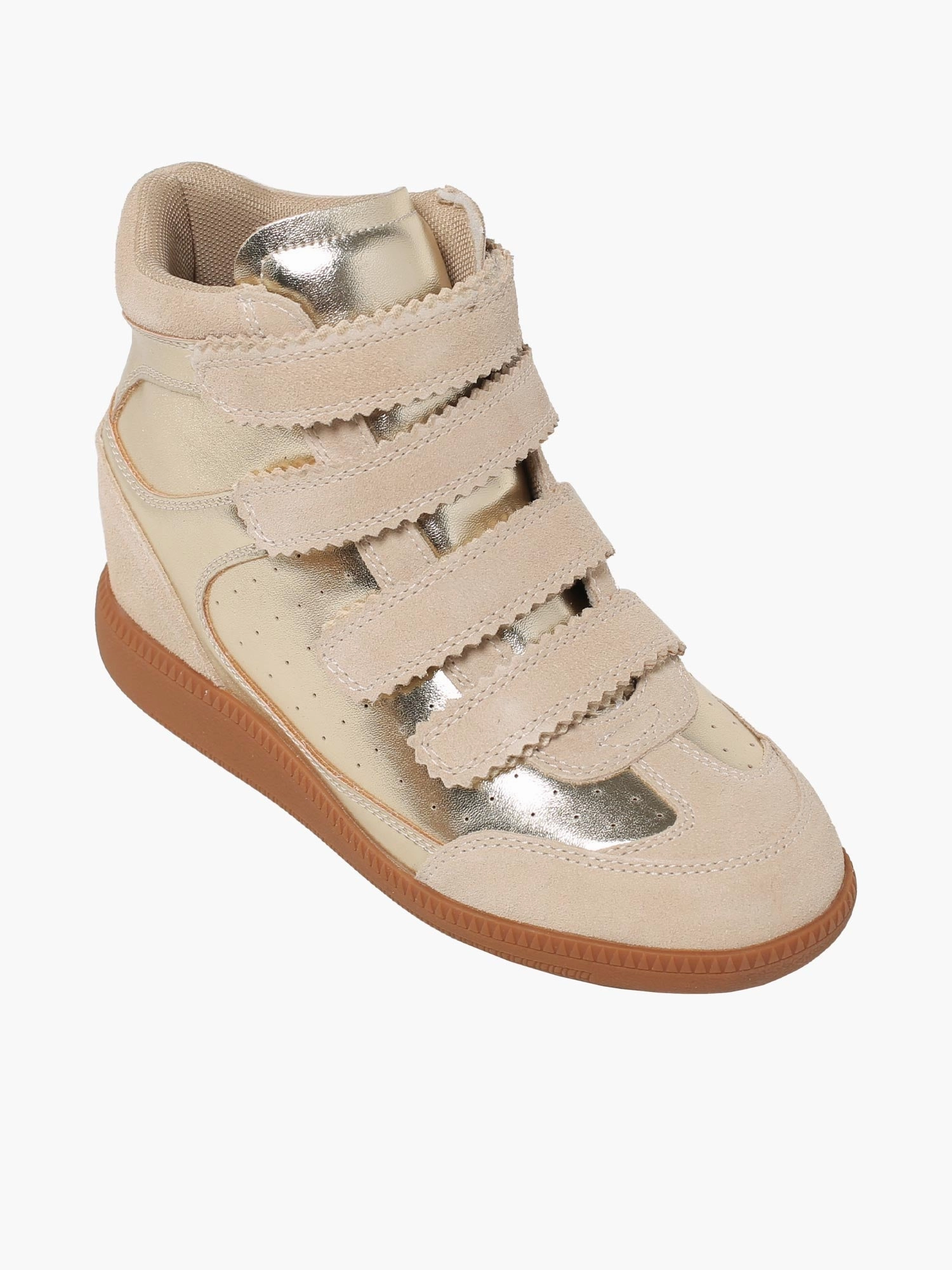Unique Casual Shoes Mustang Gold Nappa