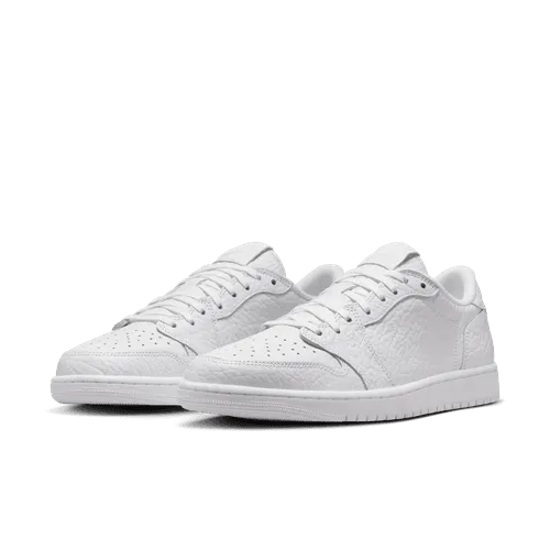 Best Sneakers For Zumba Air Jordan "1 Retro Low (No-Swoosh)" M - White / White