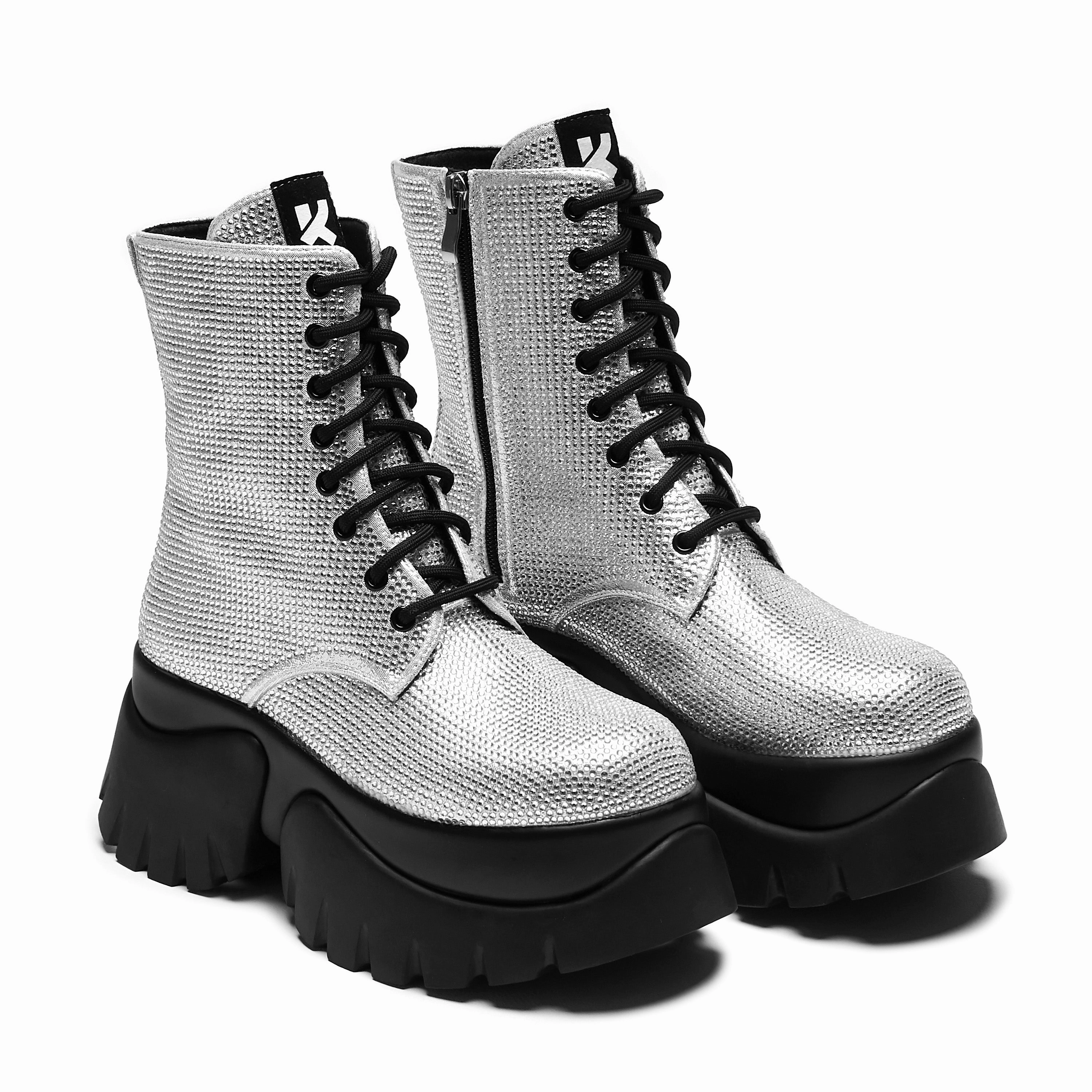 Gator Wader Boots Vampire Skin Platform Glittering Boots