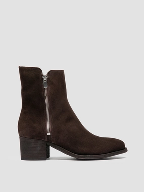 Allen Boots DENNER 103 - Brown Suede Booties