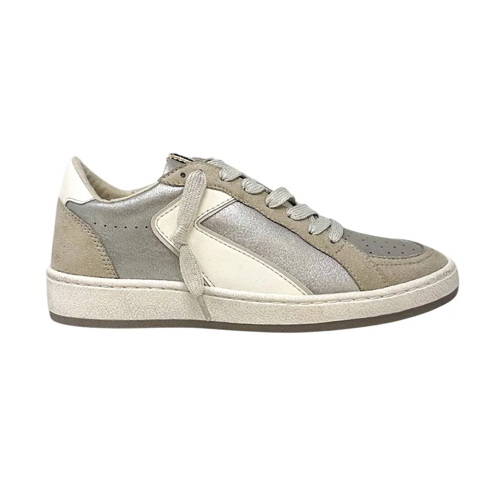 Salma Metallic Lace Up Sneakers Maryland Square Casual Shoes