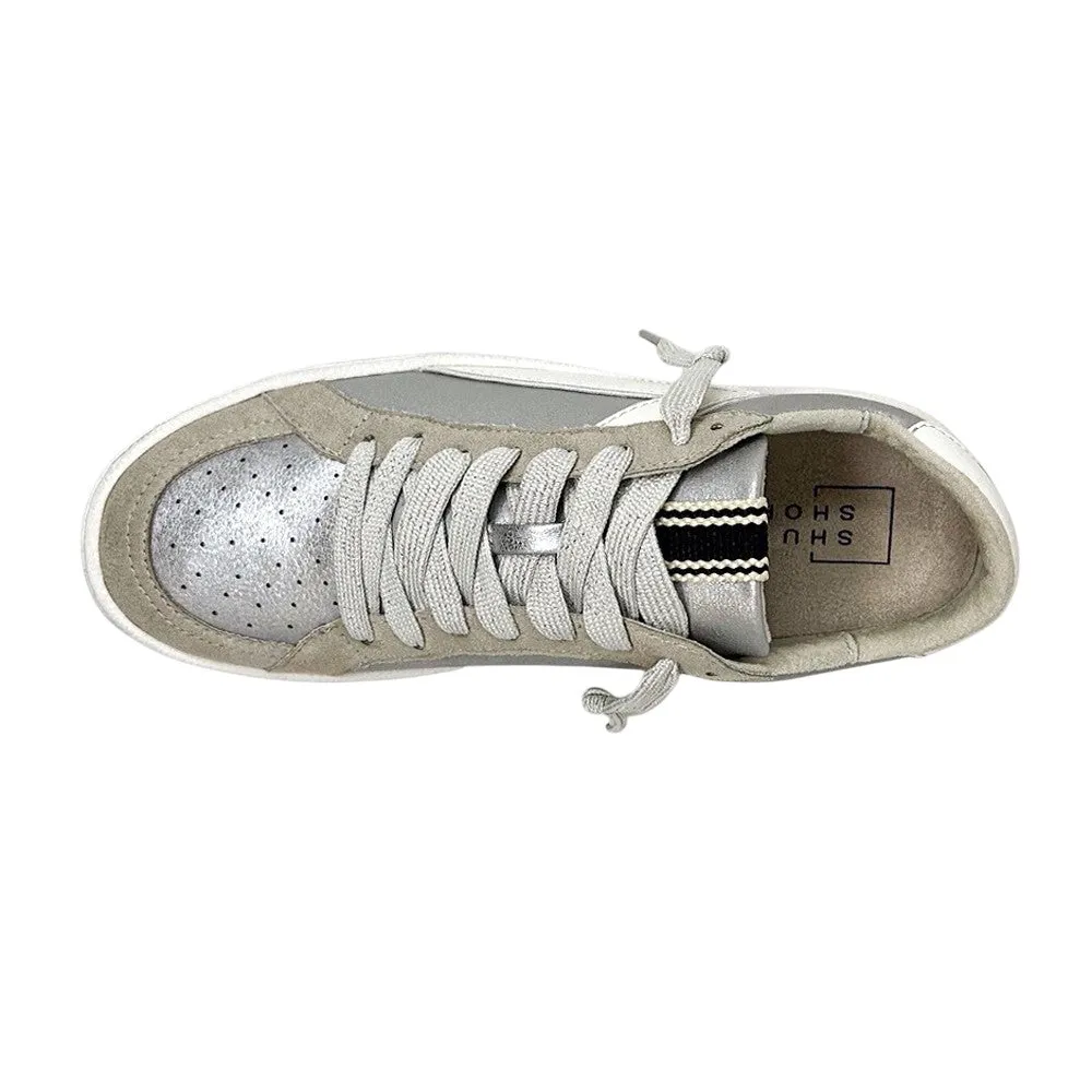 Casual Shoes Over 50 Salma Metallic Lace Up Sneakers