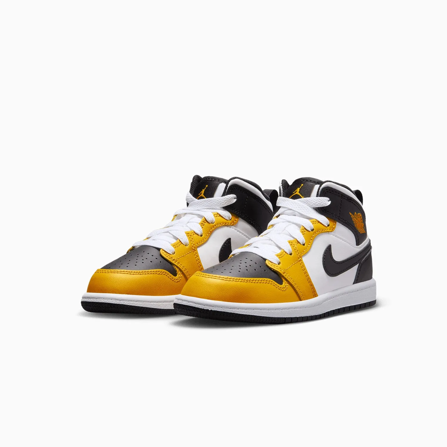 Kid's Air Jordan 1 Mid "Yellow Ochre" Pre School Ugg Lowmel Sneakers