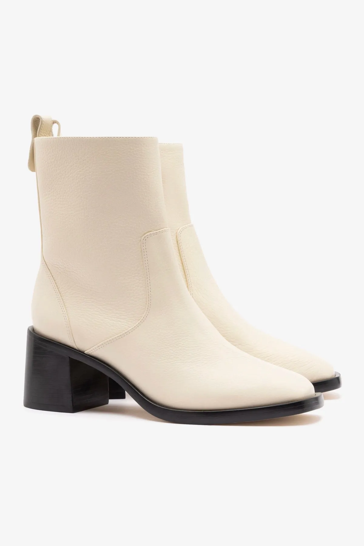 Casual White Shoes Mini Ricky Boot In Ivory Leather