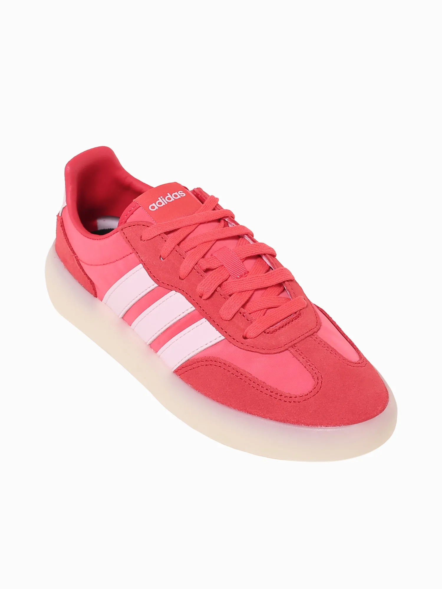 Barreda Decode Red Pink leather Skechers Slip On Casual Shoes