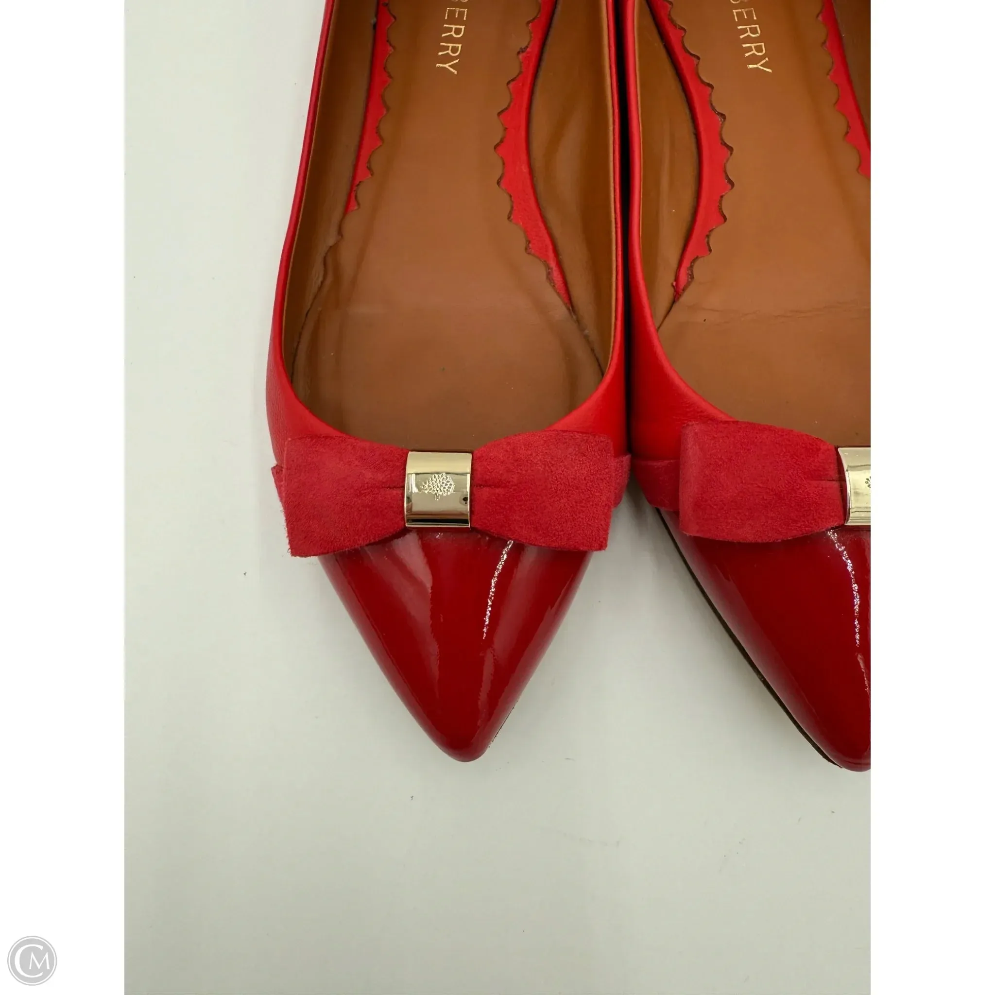 Casual Shoes For Knee Pain Shoes Luxury Designer By Mulberry In Red, Size: 7.5