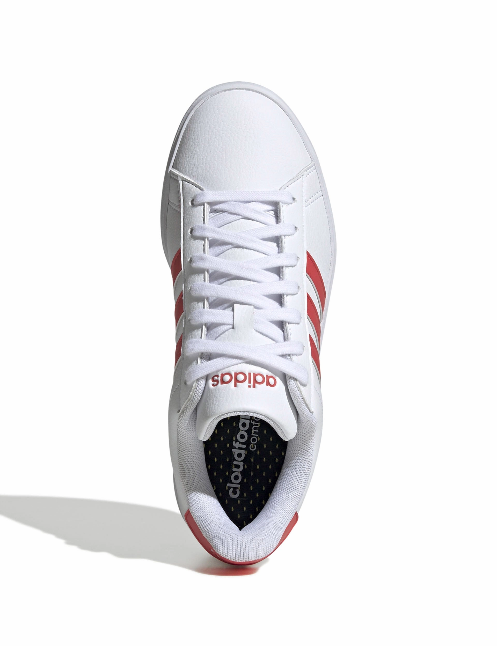 Fashion Sport Casual Shoes Grand Court 2.0 Shoes - Cloud White/Semi Lucid Red