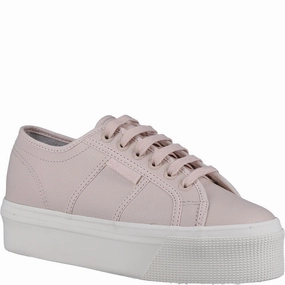 Superga 2790 Tumbled Leather Trainer Casual Outfits With Shoes