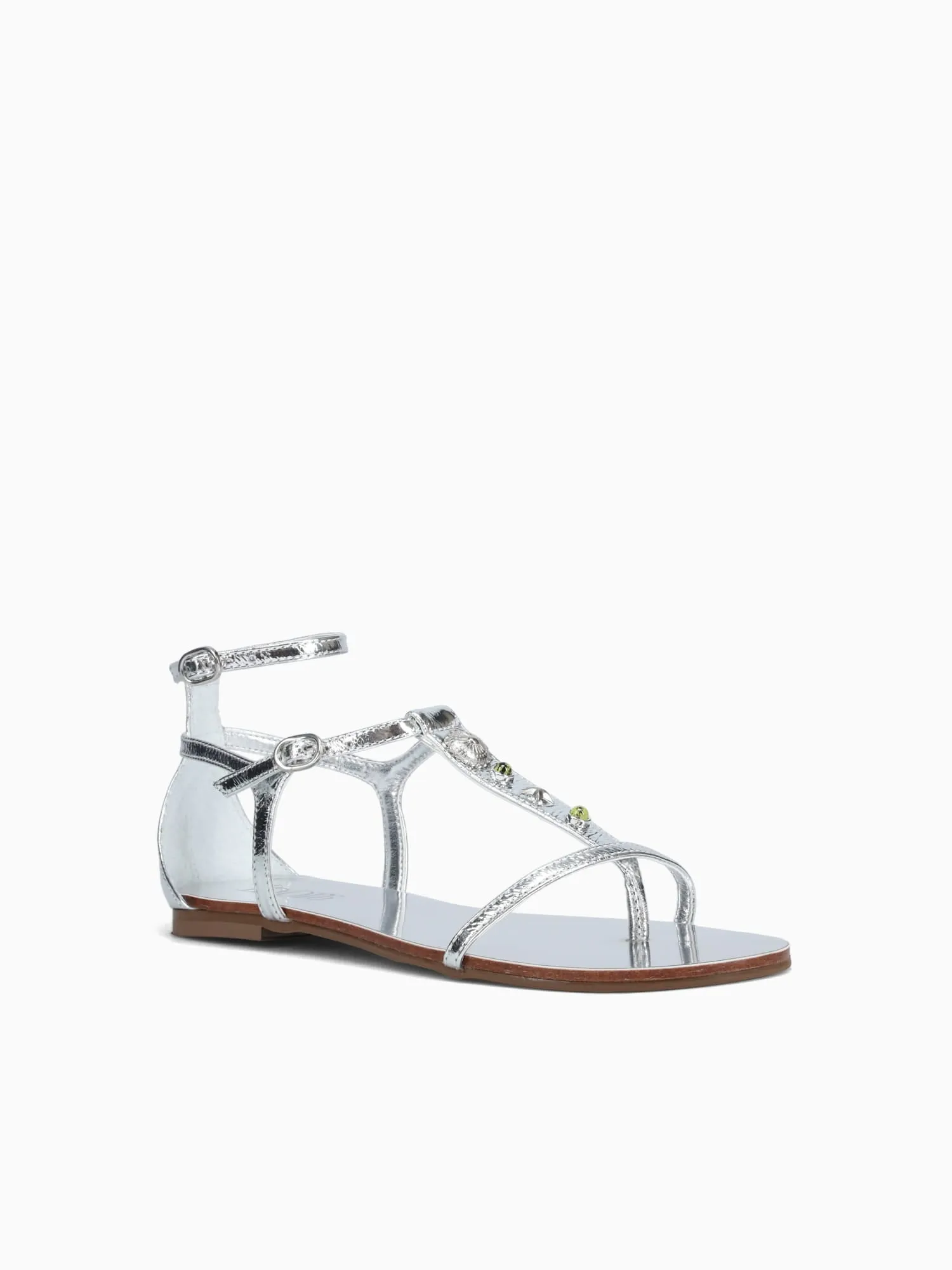 Casual Shoes Teenage Guys Khenan Silver Metal Bala