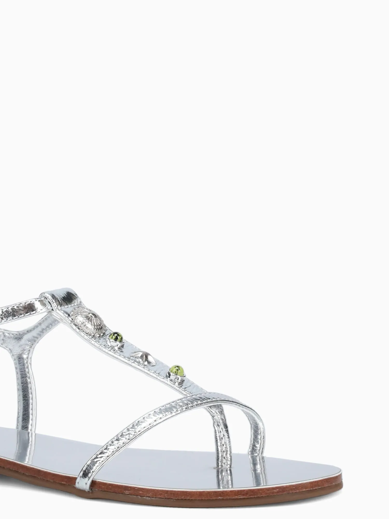 Khenan Silver Metal Bala Suede Shoes Business Casual