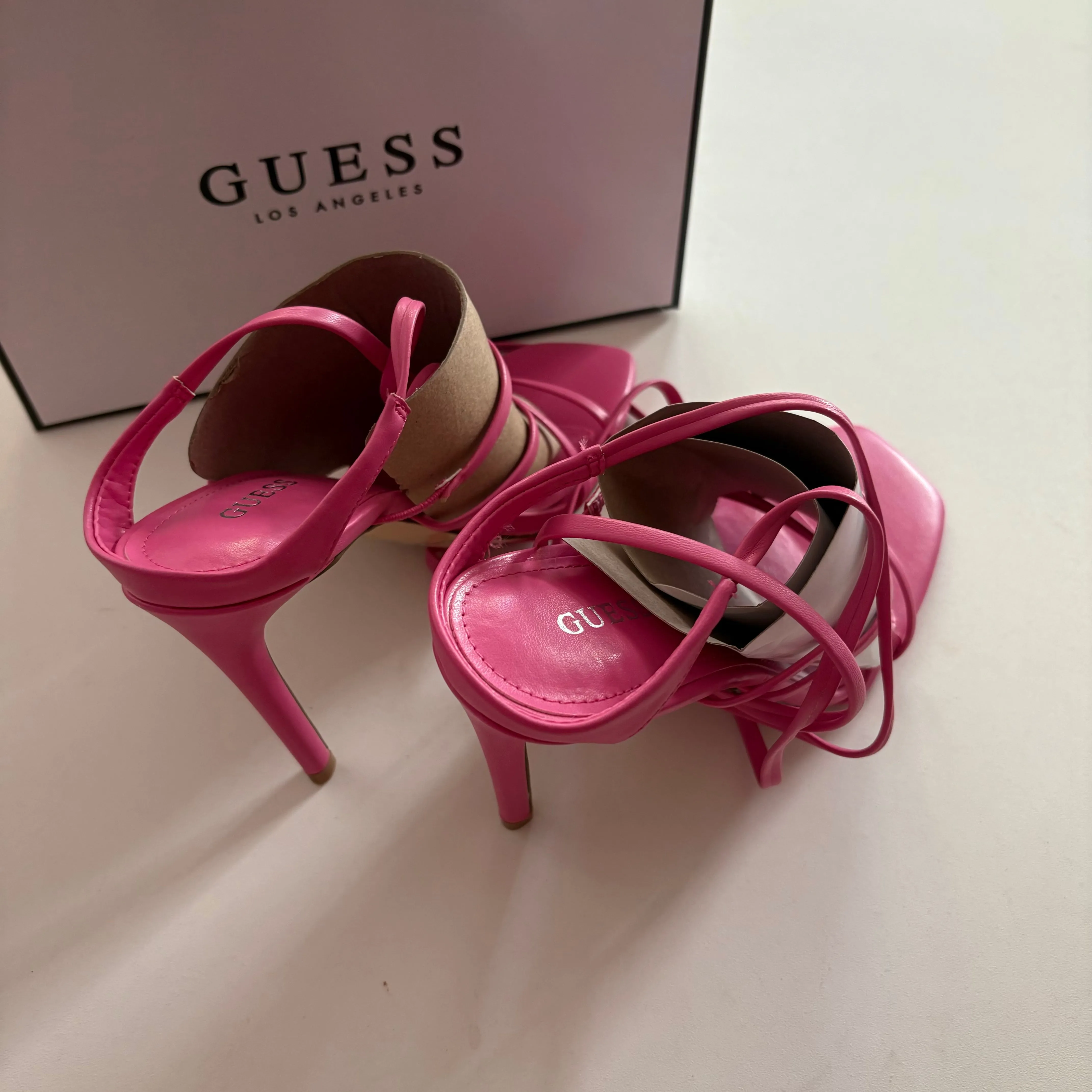 Air Max 270 React 2 Casual Shoes Shoes Heels Stiletto By Guess In Pink, Size: 7.5