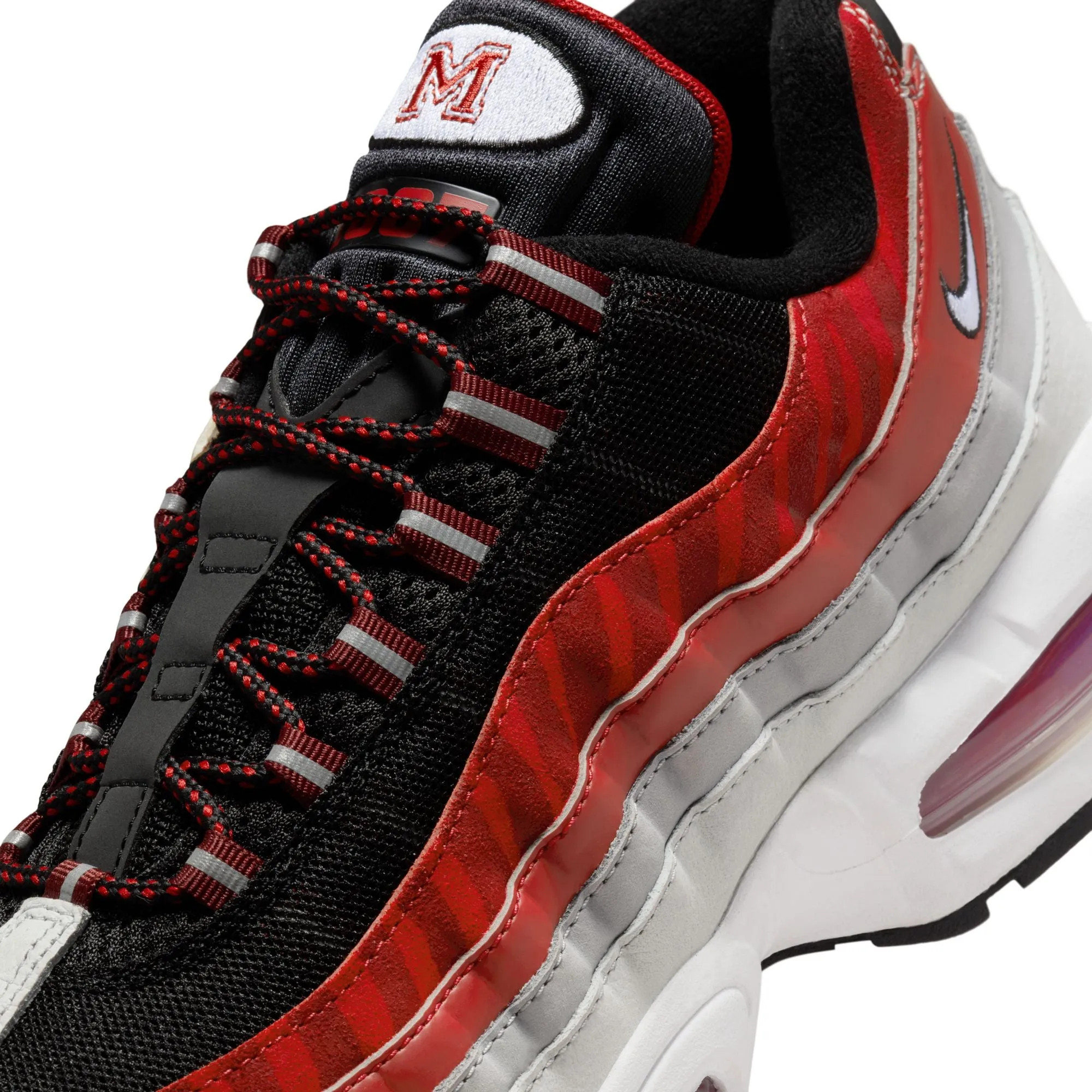 Amazon Shoes Nike Nike Morehouse Air Max 95 "Big Bubble" Men's Nike College Shoes Black/white-dark Team Red-varsity Red II7276-001