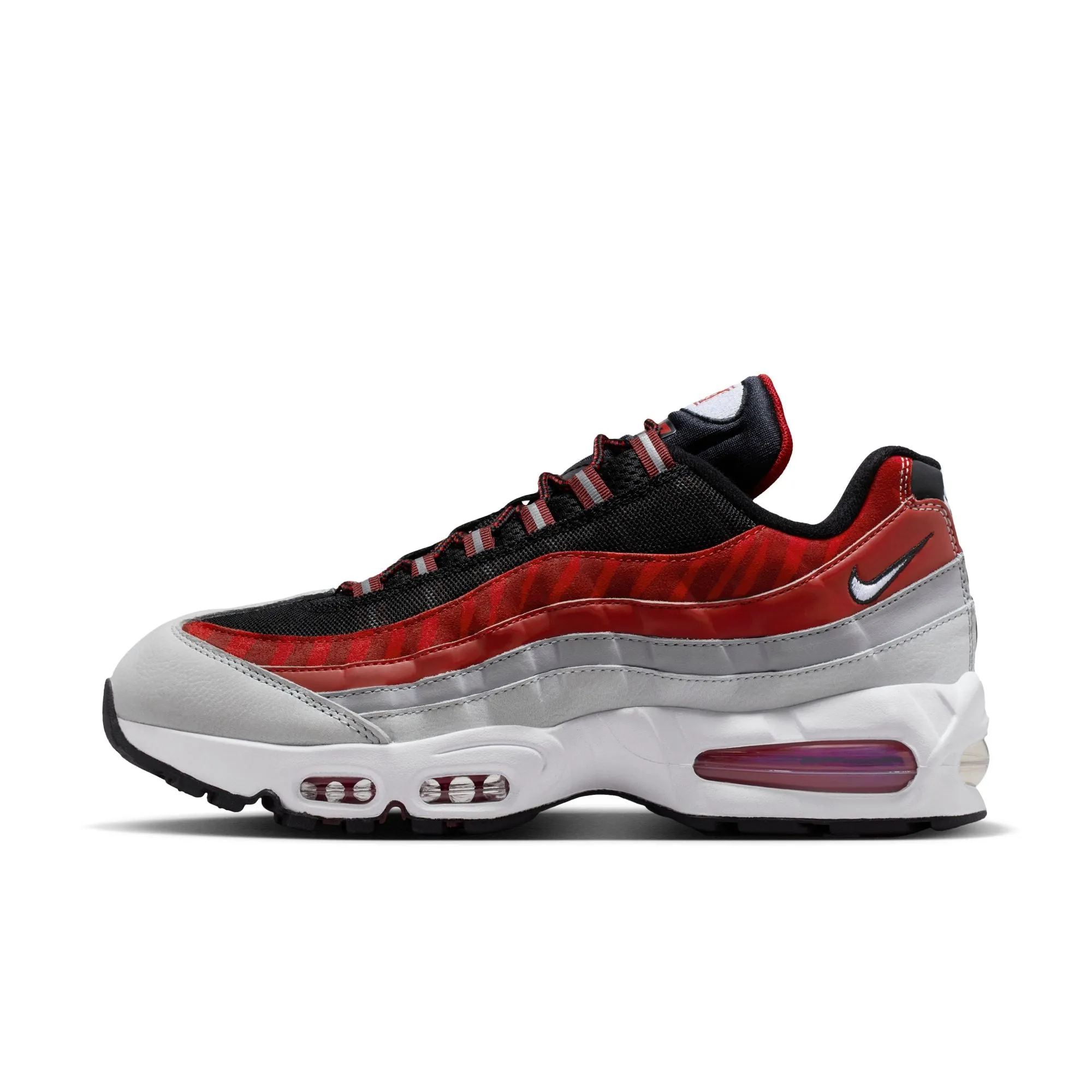 Nike Vegan Shoes Nike Morehouse Air Max 95 "Big Bubble" Men's Nike College Shoes Black/white-dark Team Red-varsity Red II7276-001