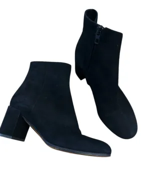 Above Knee Wide Calf Boots Boots Ankle Heels By Vince In Black, Size: 7